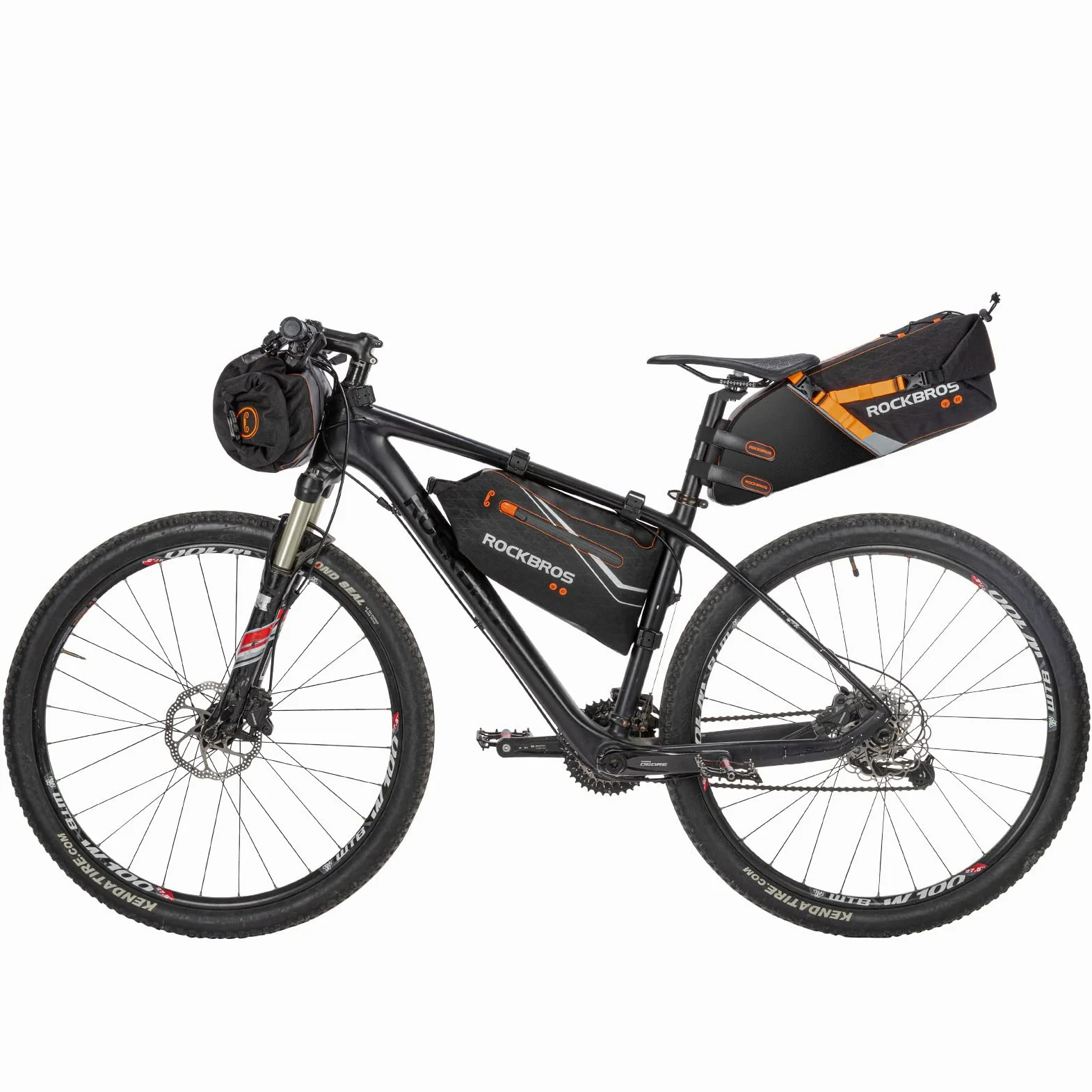 ROCKBROS Borse Bici Impermeabile, Set Diversi di Borsa Sottosella Borsa Manubrio e Borsa Telaio, per Bicicletta MTB, Grande Capacità, Accessori Bici