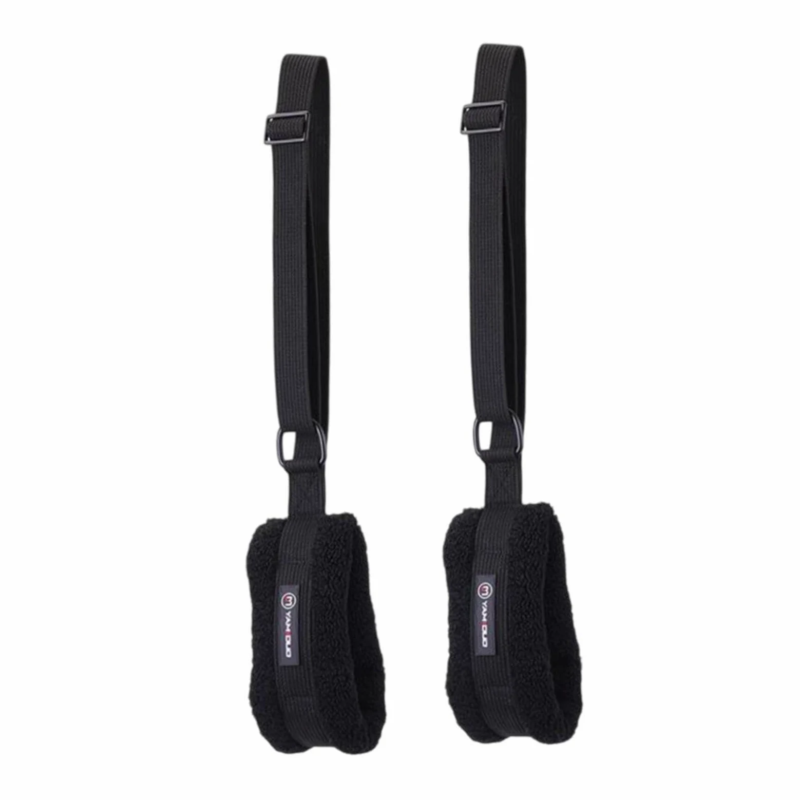 Milageto 2 Pezzi Fasce Pilates Regolabili Morbide Cinghie Fitness Elastico Straps Resistenza Imbottite Accessori Allenamento Casa Materiale Peluche