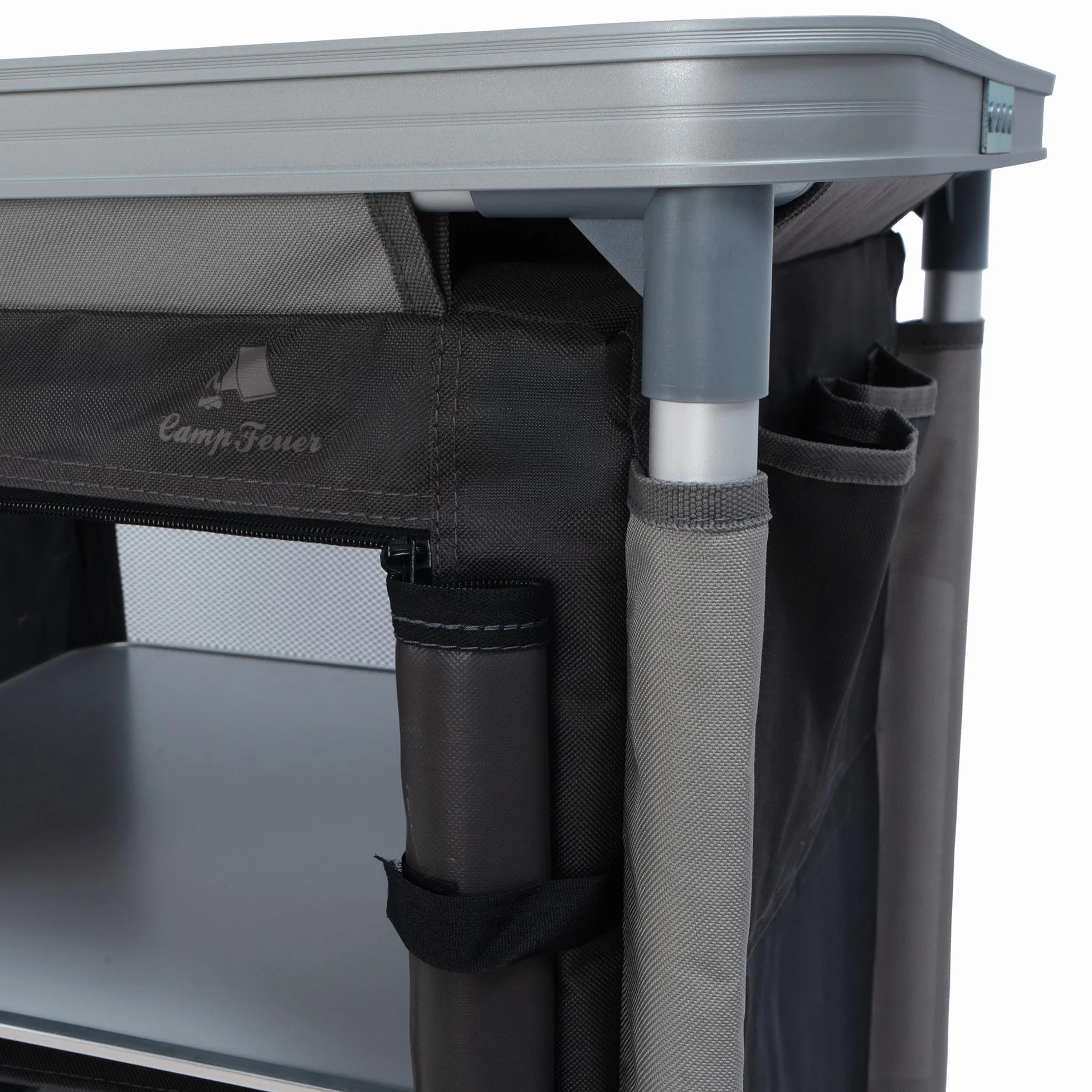 CampFeuer Armadio da campeggio cucina con struttura in alluminio 102 x 47 x 82 cm