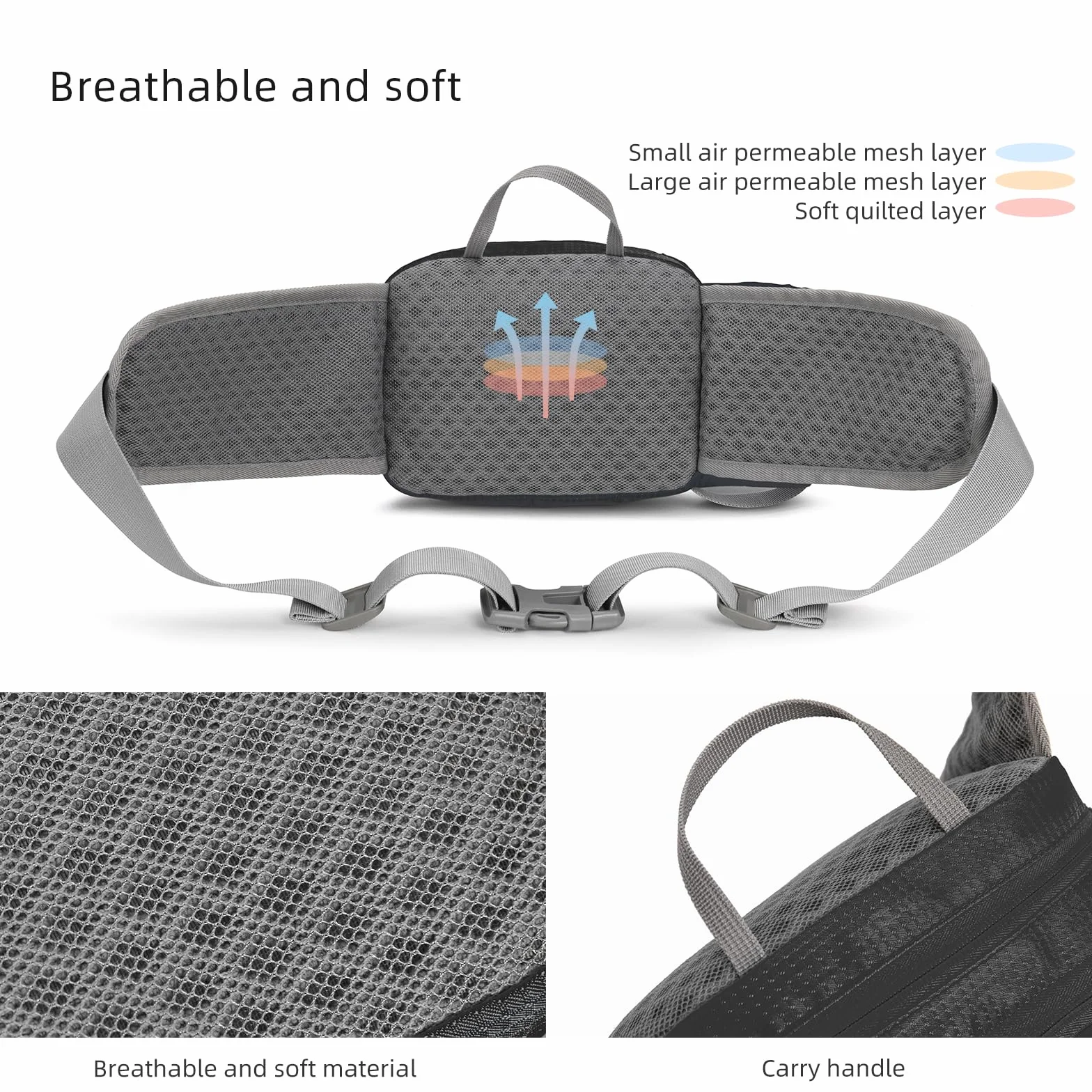 Marsupio Sportivo con Portaborraccia Trekking Running Bici Arrampicata