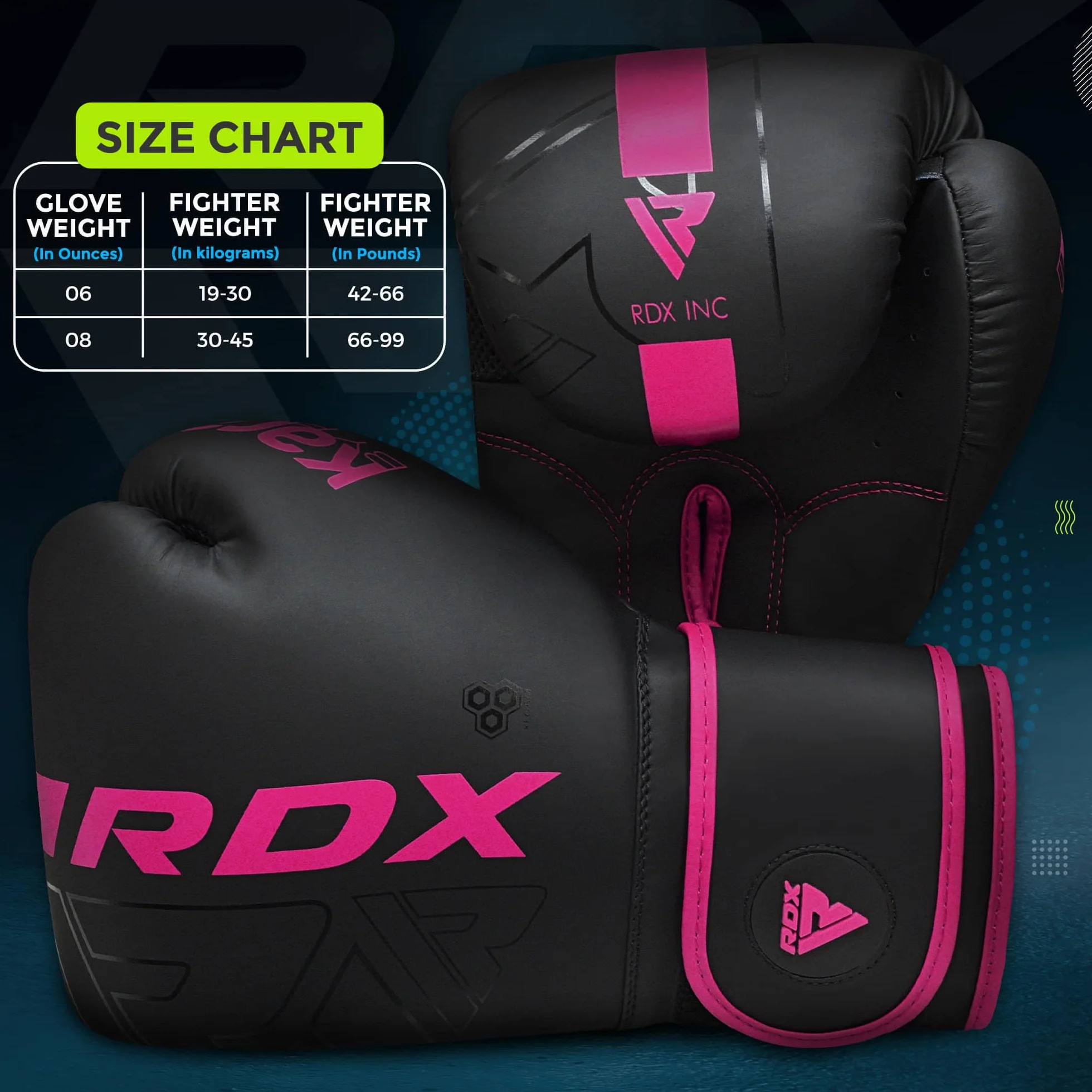 RDX Maya Hide Pelle KARA Junior Guantoni Boxe per Muay Thai, Kickboxing, Sparring e Sacco