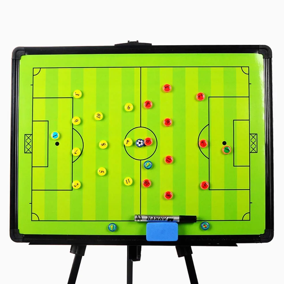 PhantomSky Grande Elegante Pratica Tabella Magnetica Consiglio Tattiche di Allenamento Calcio Portatile Professionale per Allenare Calcio Competizione (Dimensioni: 60 cm x 45 cm)