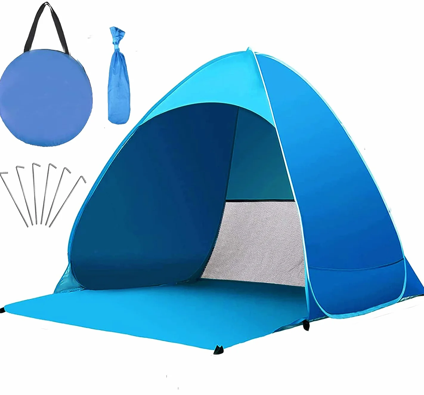 Miconi Tenda da Spiaggia Pop Up UPF 50+ 165x150x110 cm Leggera Facile da Trasportare per Vacanza Campeggio
