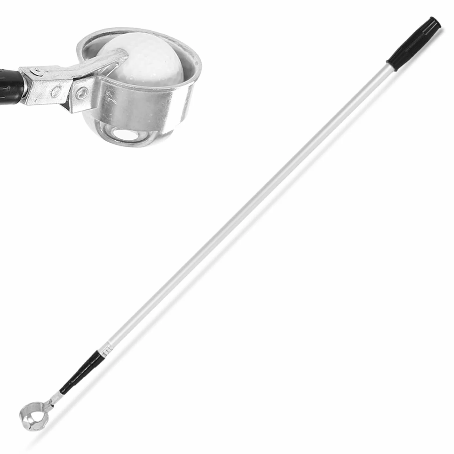Agatige Retriever per Palline da Golf, Recuperatore per Palline da Golf in Lega di Alluminio Telescopico per Strumento Ventosa per Raccogliere Palline da Golf