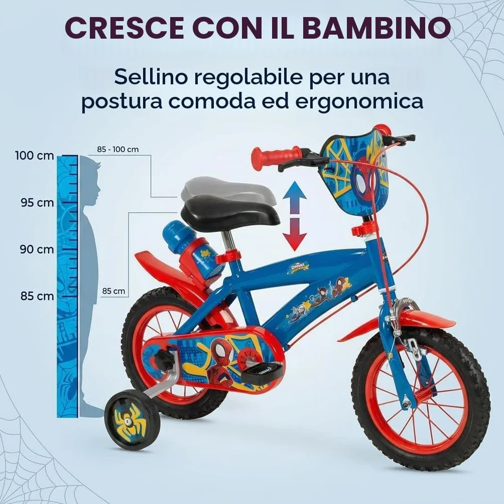 TOIMSA Bicicletta 12" Spiderman Huffy