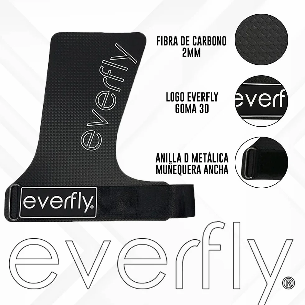 Everfly Paracalli Guanti Palestra Uomo Donna Grip Senza Fori Fibra di Carbonio Protezione Mani Fitness Pesi