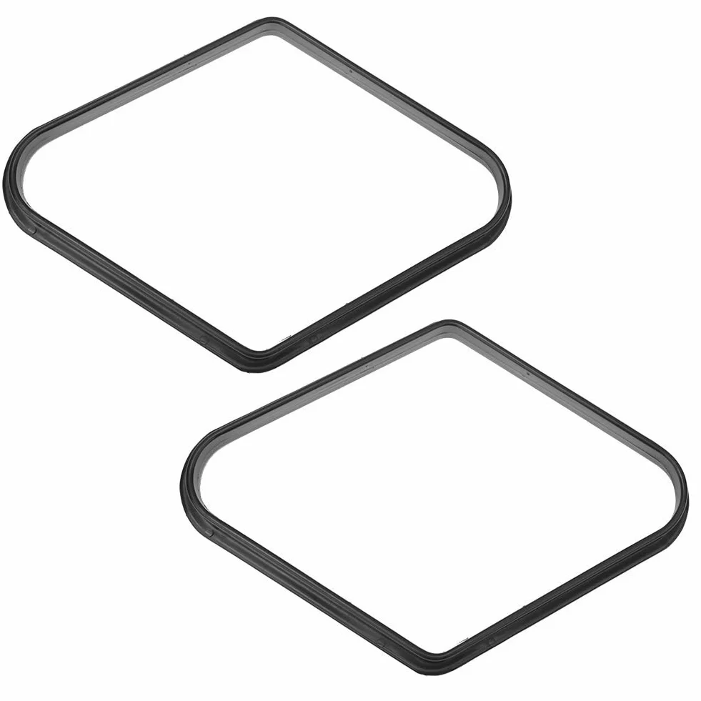 Biliardo Professionale in Plastica 9 Palline con Cornice Triangolare 2 Pezzi