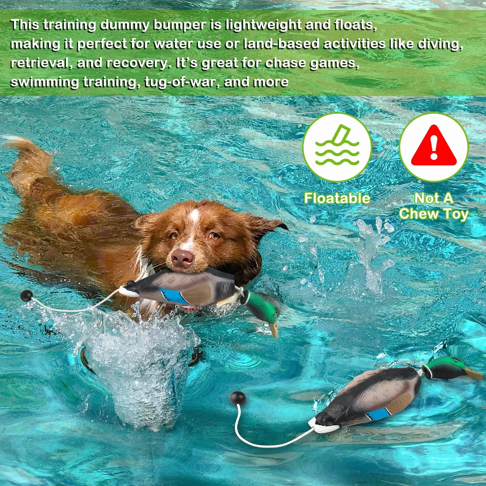 ARCHEREST Dead Duck Dummy Bumper per caccia retriever addestramento cane galleggiante