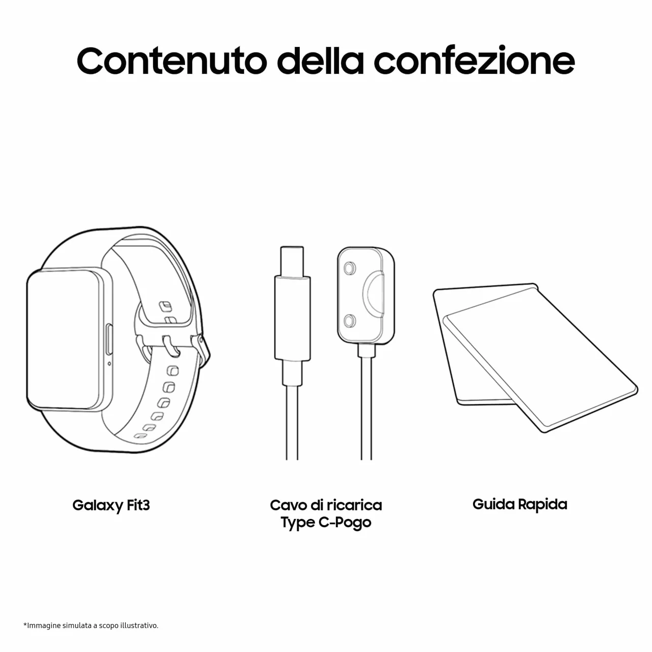 Samsung Galaxy Fit3 Fitness Band, IP68, Barometro, Rilevamento Cadute/SOS, Monitoraggio Sonno, Oltre 100 Esercizi, Gray