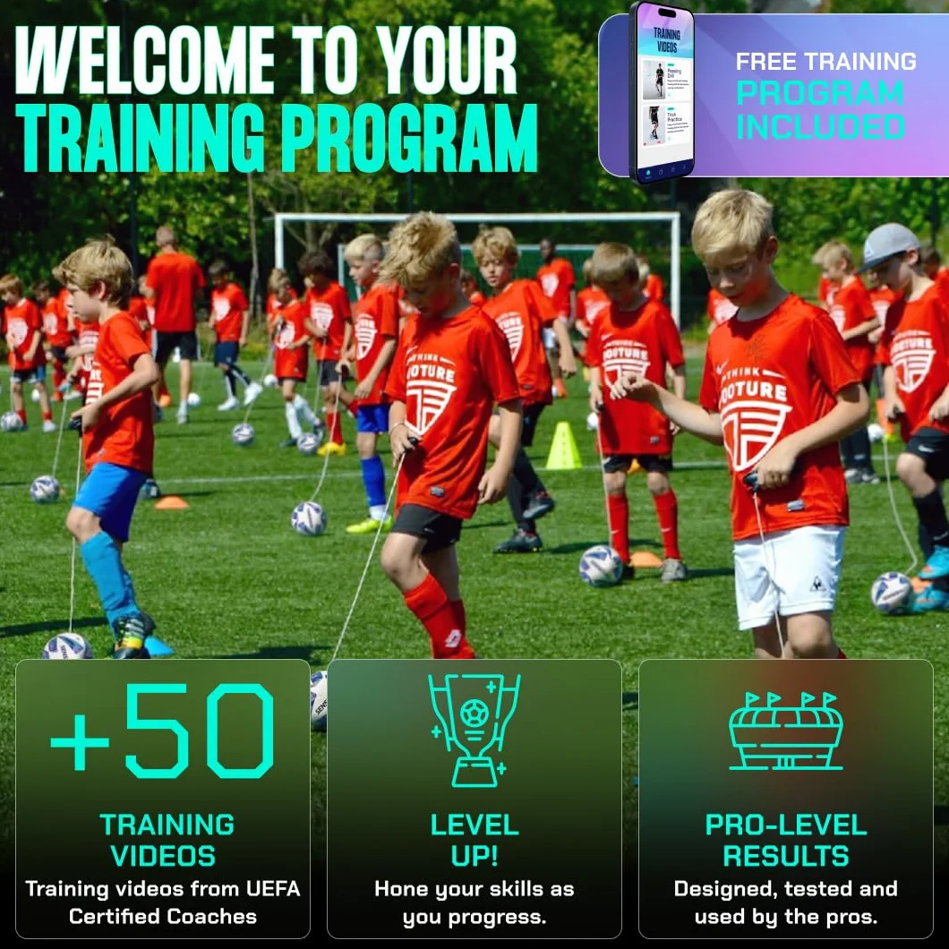 SenseBall Pallone da Calcio & App | Attrezzatura di Allenamento Giornaliero per Giocatori Avanzati | Migliora Abilità & Controllo con Programma di Coach Professionale 50+ Video