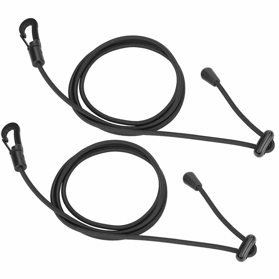 Tbest Kayak Paddle Leash, 2PCS Gomma resistente Corda elastica Canoa Canottaggio Paddle Canna di sicurezza