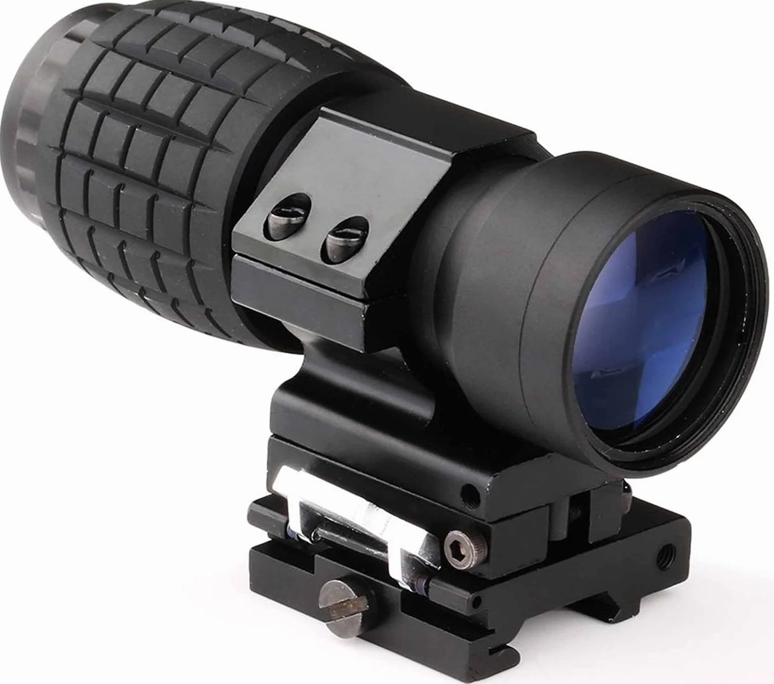 3X Magnifier Scope Sight Flip to Side compatibile con 20mm Picatinny Weaver Rail