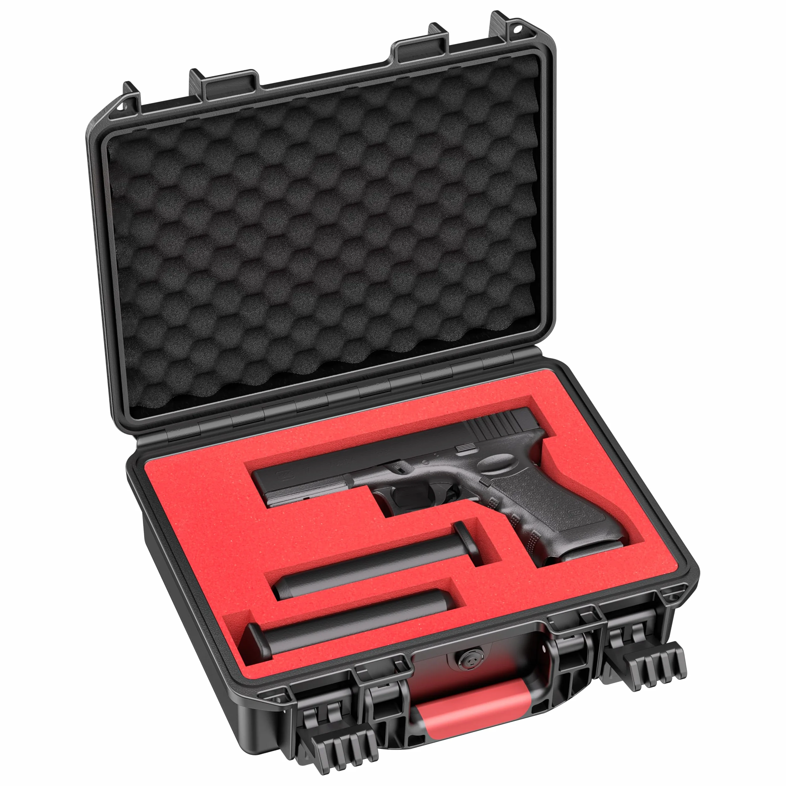 Custodia rigida per pistole 9 mm impermeabile antiurto approvata TSA
