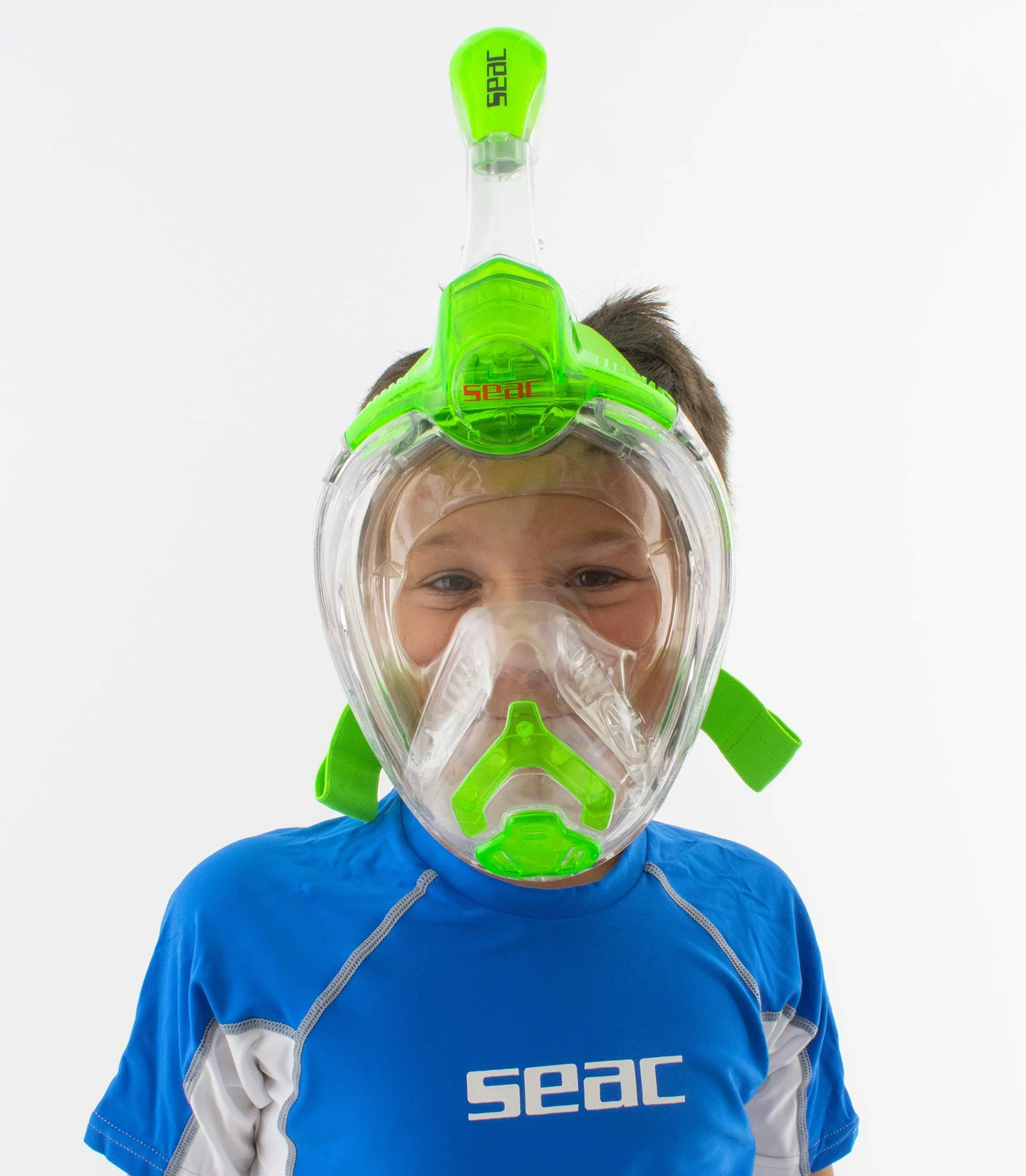 Seac Magica Mascherina Snorkeling Full Face Integrale Anti Appannamento 4 Taglie Valvola Spurgo Dry Top