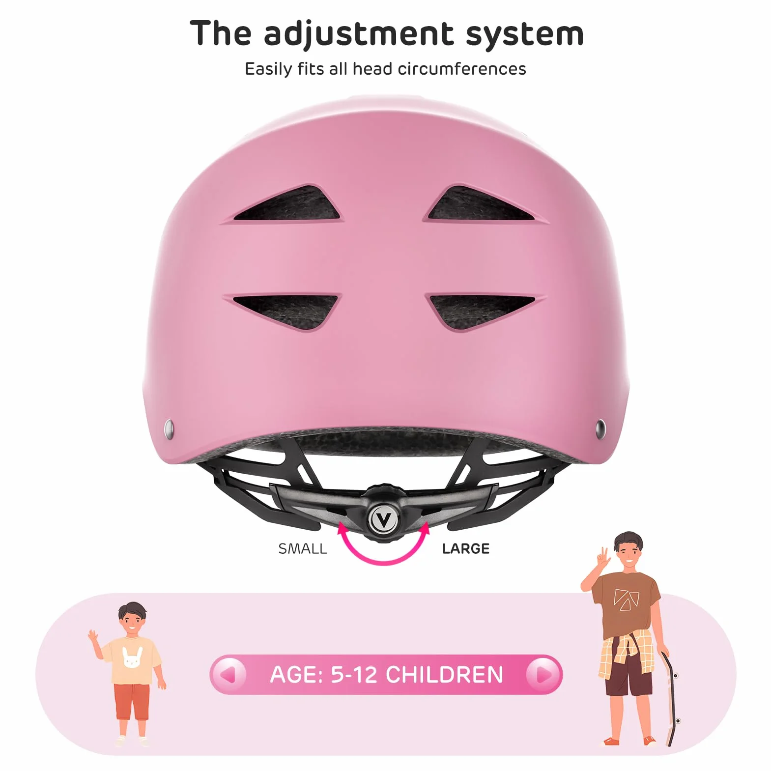 Casco Protezione Bambini Regolabile Ginocchiere Gomitiere Polsiere per Skate Bicicletta Pattinaggio 6-16 Anni