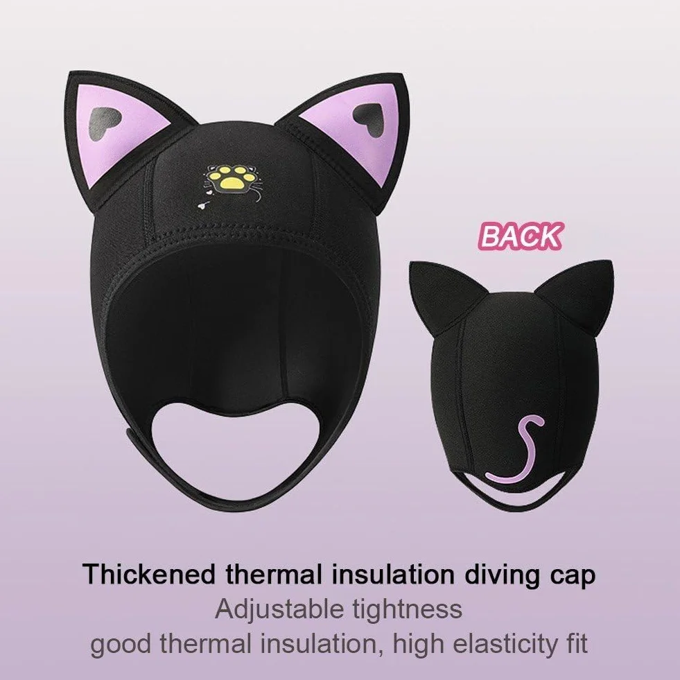 Cappello Snorkeling 3mm Neoprene Subacqueo Ispessito per Immersioni Surf