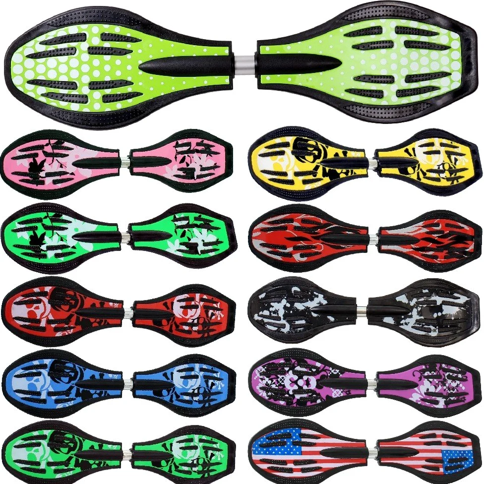 FunTomia Waveboard con LED Ruote - Cuscinetti: MACH1 2RS - Carico massimo: 120 kg