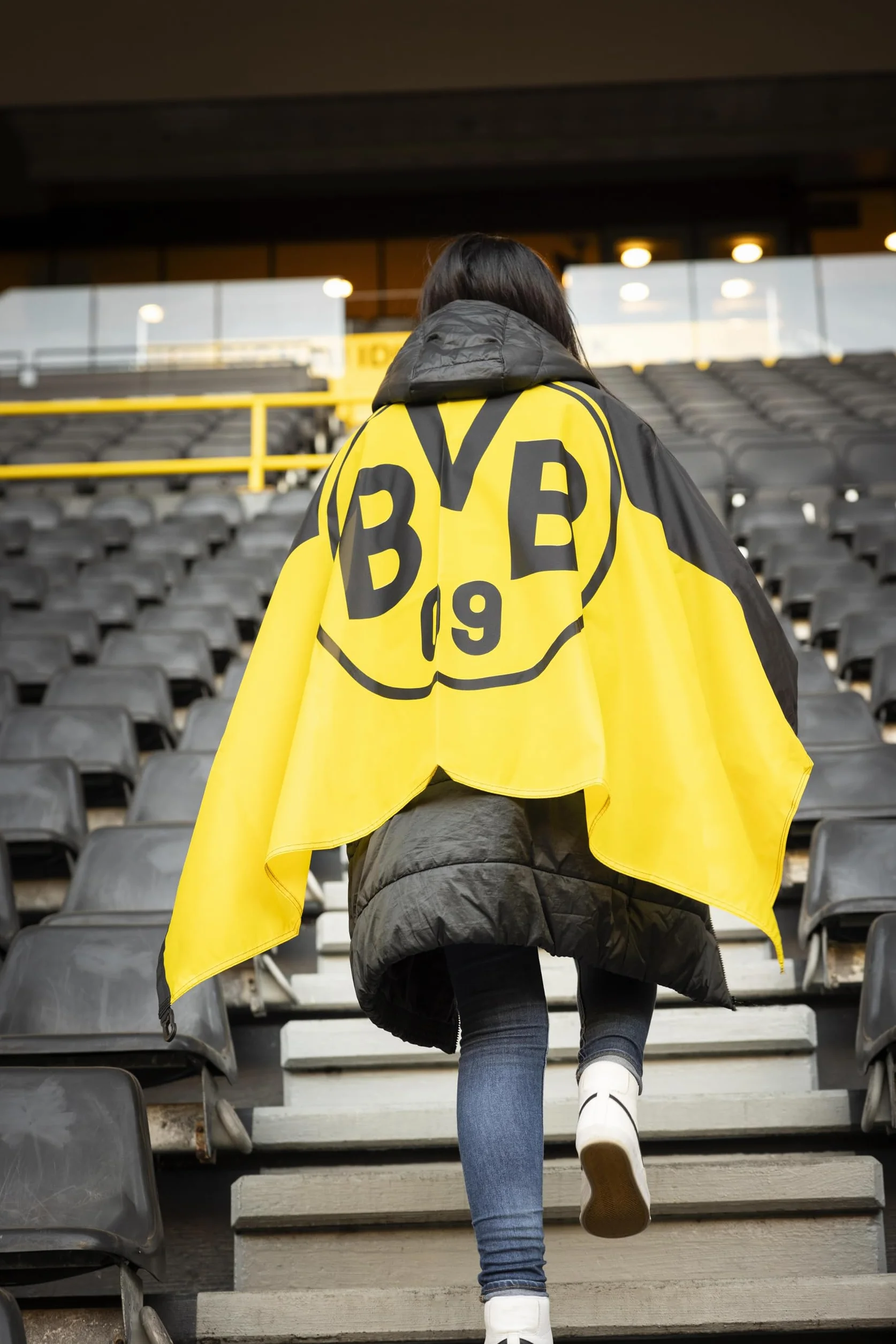 Borussia Dortmund Bandiera di sollevamento 150x100 nero-giallo