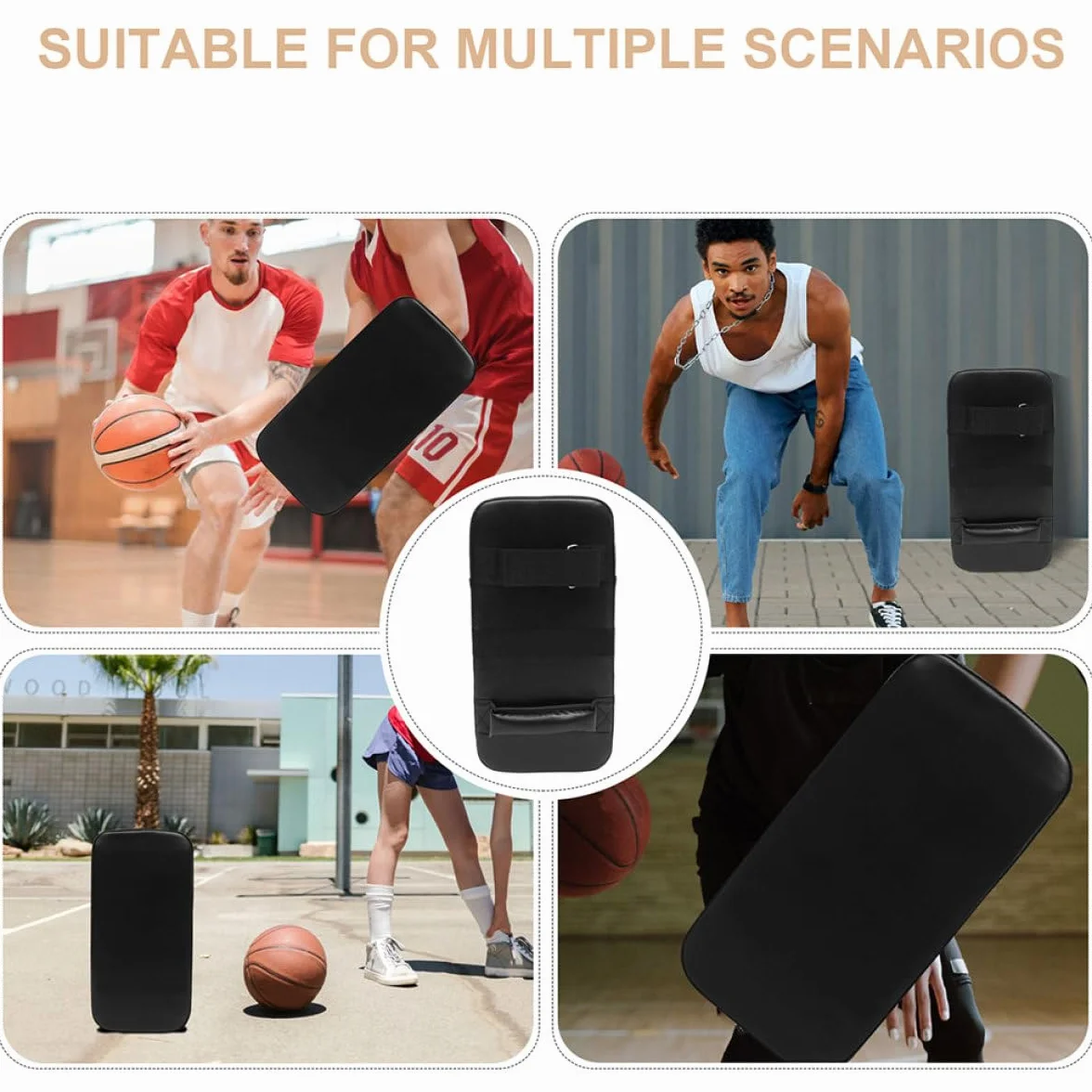 Ciieeo 2 Pezzi Imbottitura per Allenamento Basket in PU e Schiuma EPE