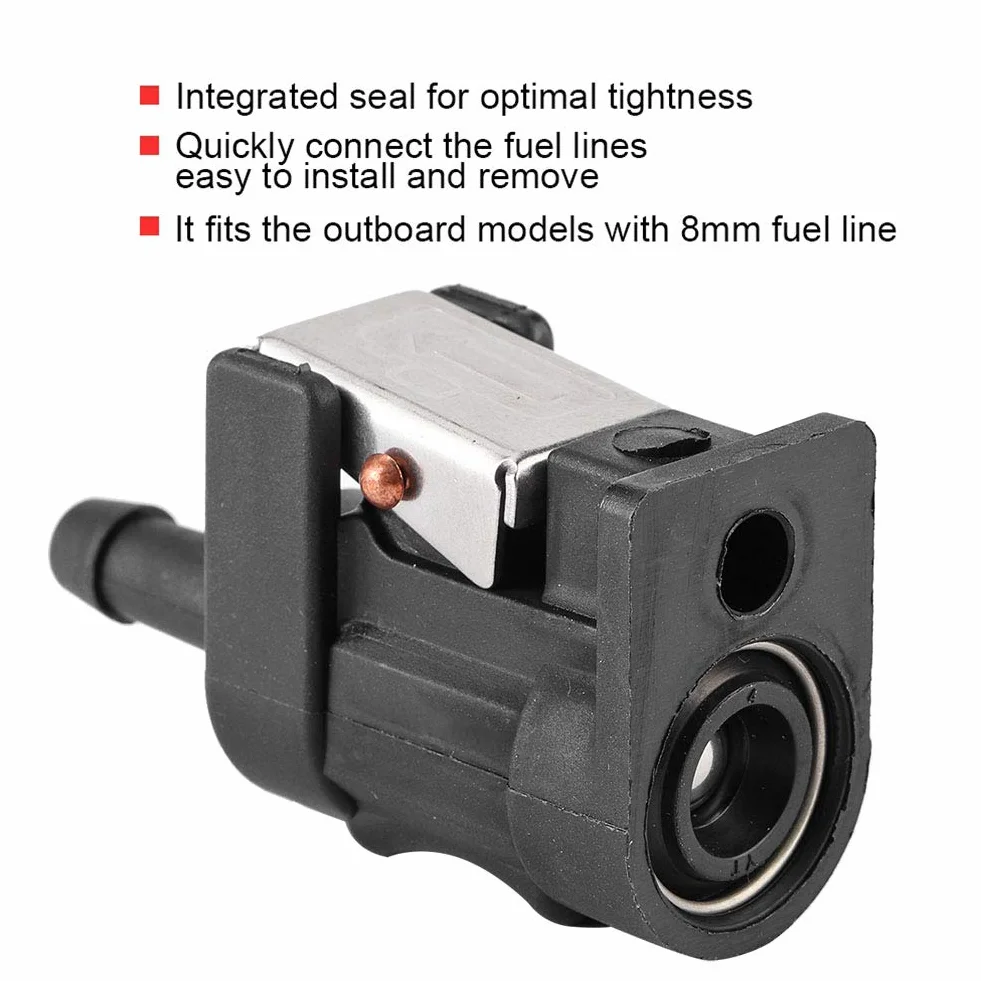 Serbatoio benzina barca 20L attacchi rapidi connettore linea tubo carburante 2 pezzi motore marino fuoribordo 8mm