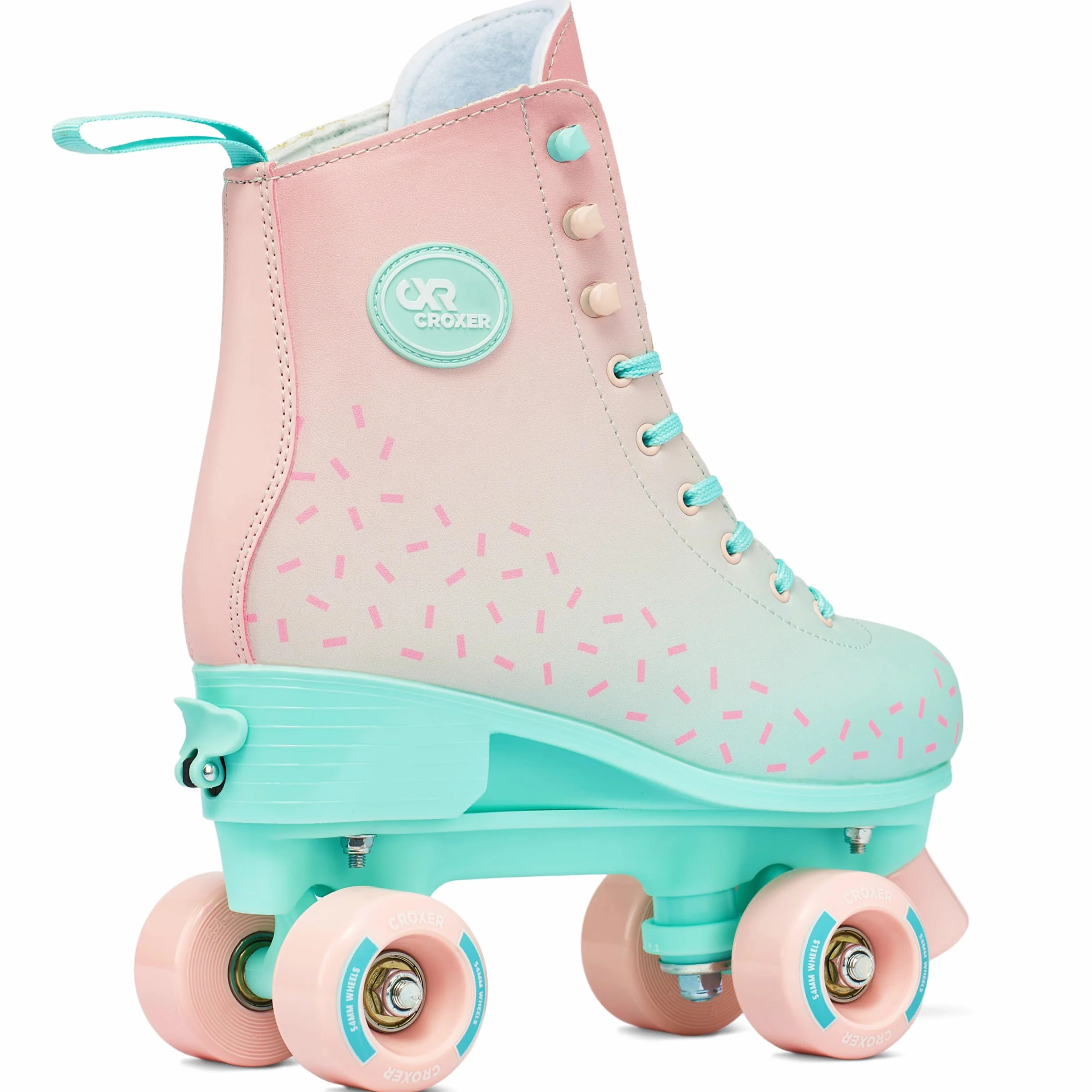 Pattini a rotelle per bambini retro anni '70 ABEC-7 ruote in gomma