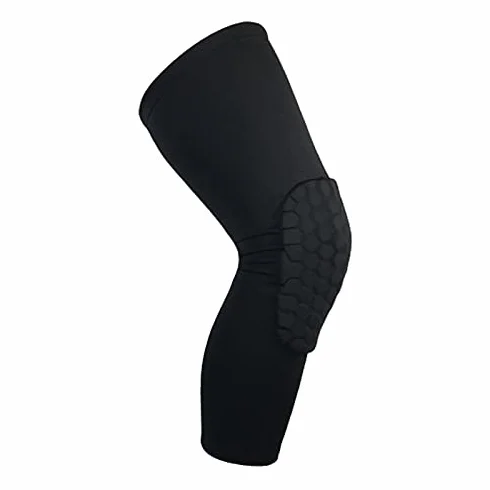 Ginocchiere da basket Protector Manicotto compressione nido d'ape Schiuma Ginocchiera Fitness Pallavolo Supporto