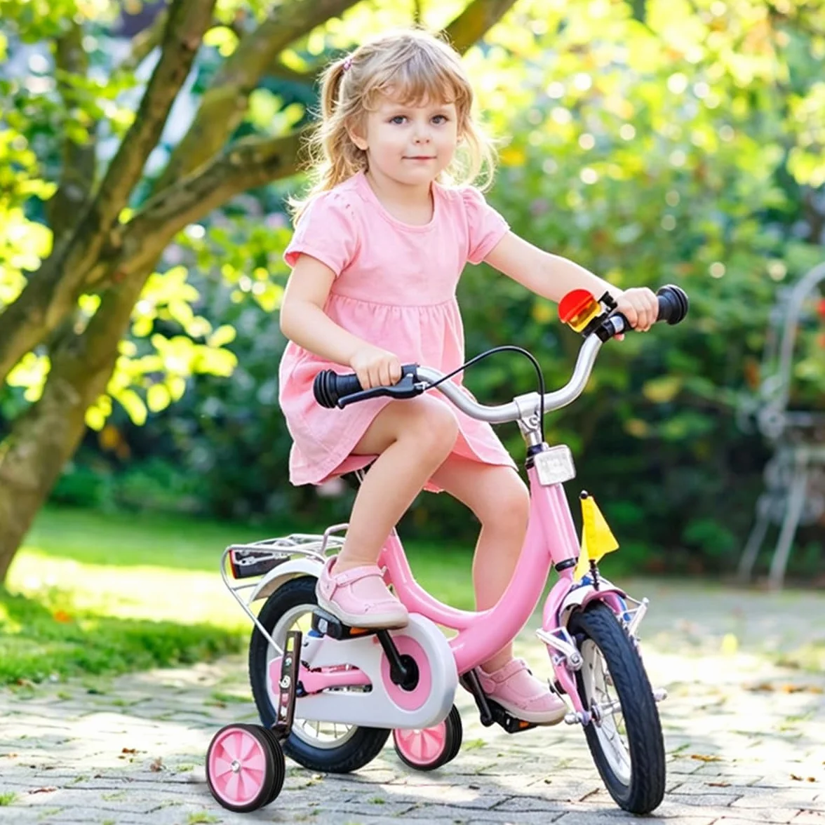 Paia Ruote Ausiliarie per Biciclette per Bambini, Training Wheels 12-20 Pollici