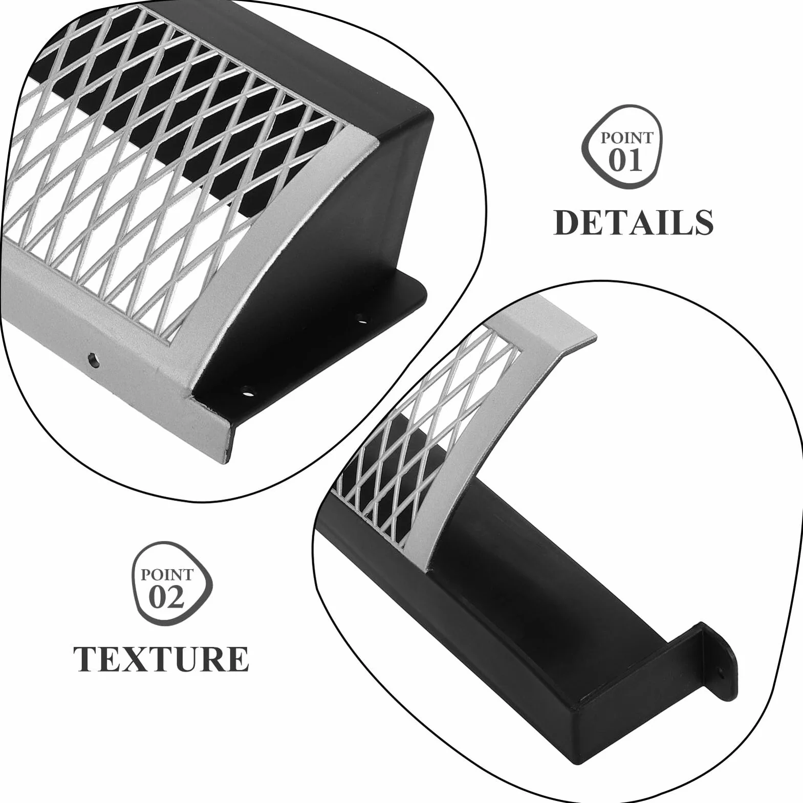 Toyvian Rete per Calcio Balilla 2 Unità Plastico Resistente Fori 116mm Portatile
