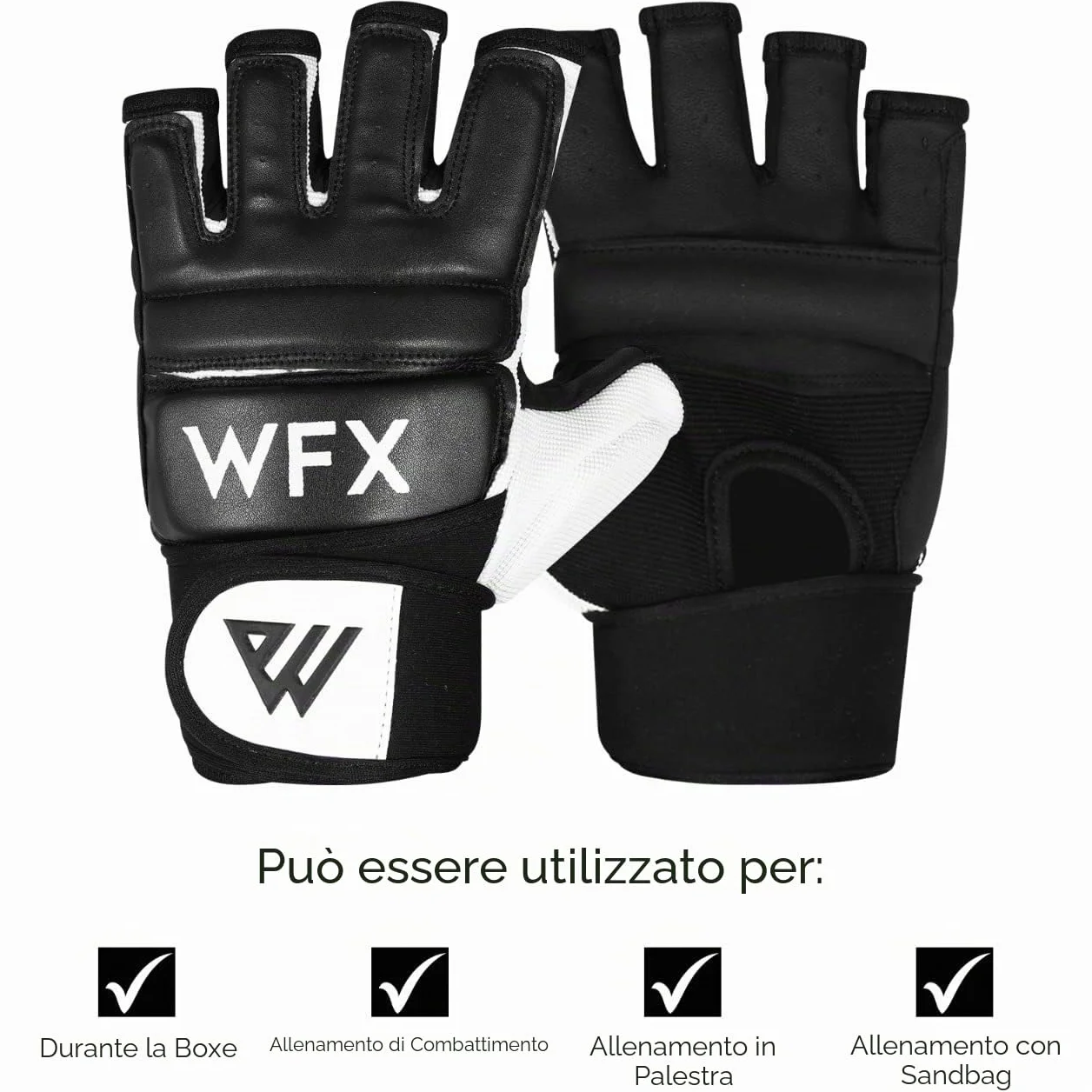 WFX Guantoni da boxe per sacco, MMA, karate, allenamento arti marziali