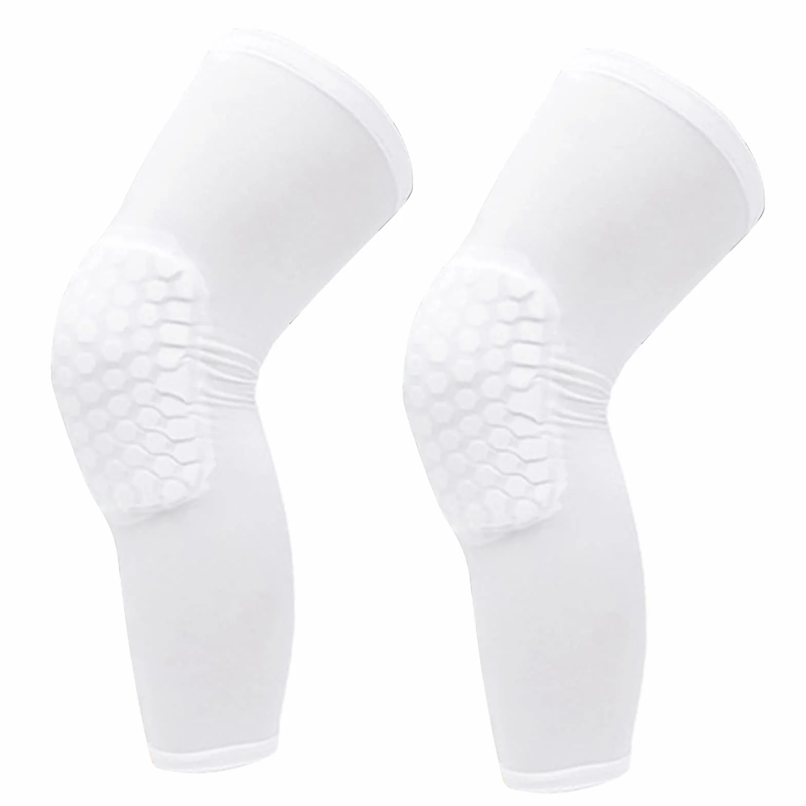 Ginocchiera Unisex a Compressione Anticollisione a Nido d'Ape per Pallacanestro (M 160-175 cm)