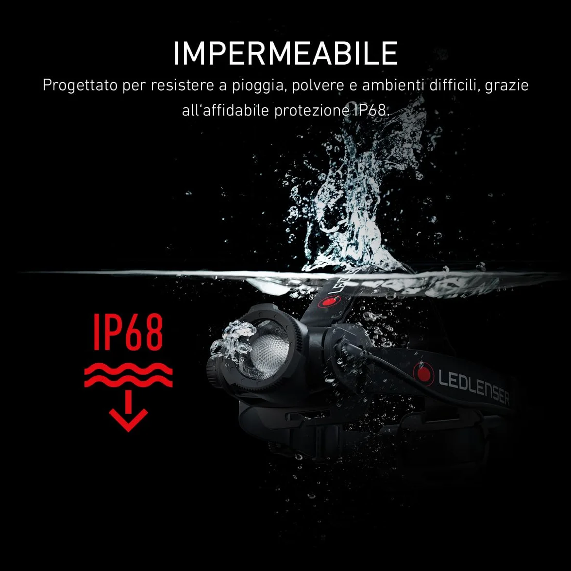 Ledlenser H15R Core Torcia Frontale LED 2500 Lumen Ricaricabile IP67 Impermeabile 250m