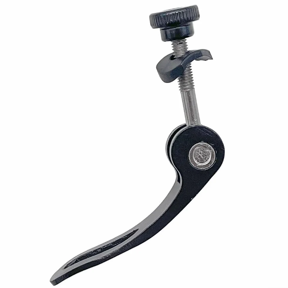 Morsetto a sgancio rapido per reggisella bicicletta M5 x 45 mm lega di alluminio nero