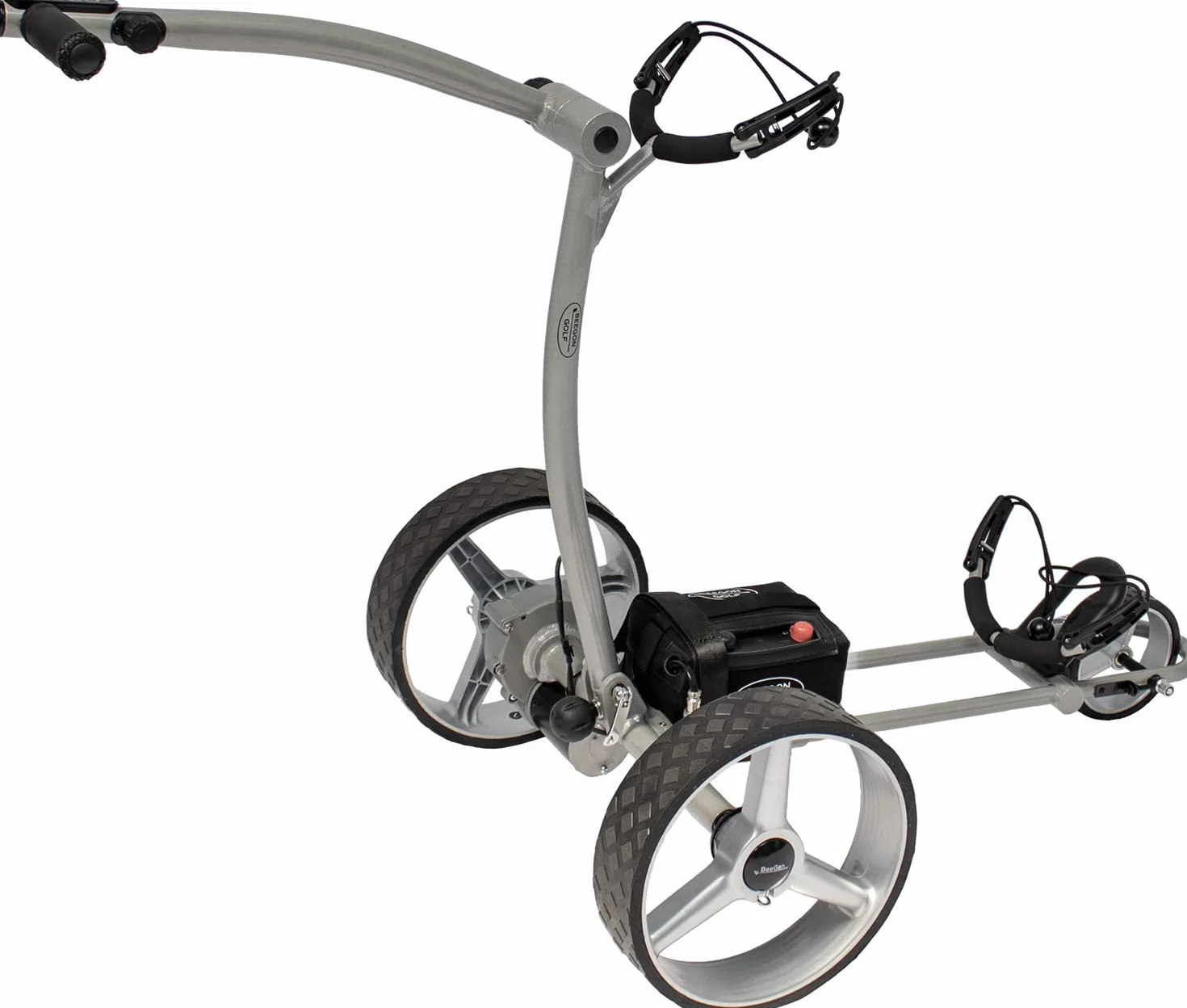 BeeGon Golf Carrello Elettrico GT-X400 PRO, Grigio Argento, Batteria al Litio 20 Ah
