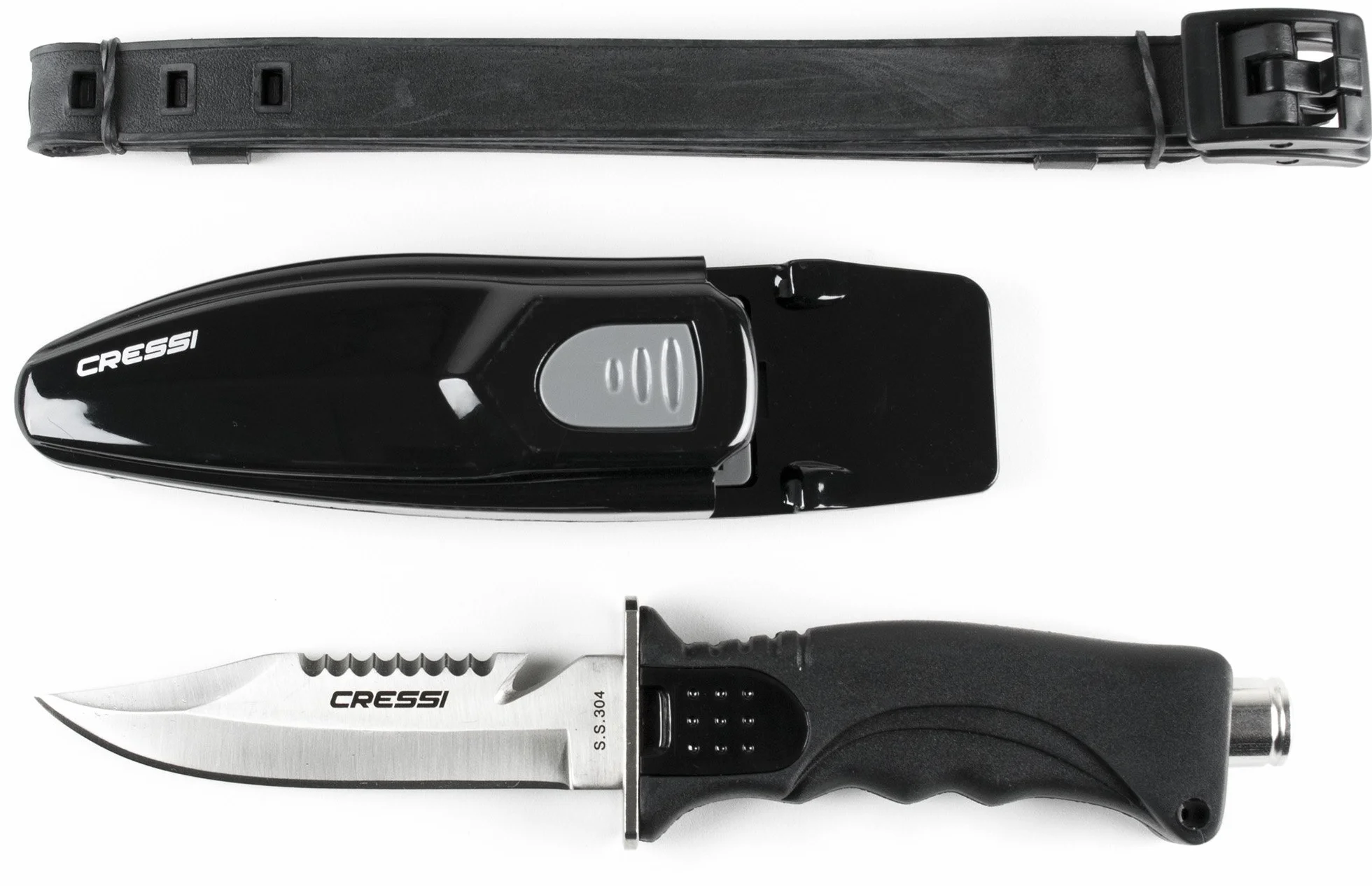 Cressi Skorpion Coltello Subacqueo Nero Taglia Unica