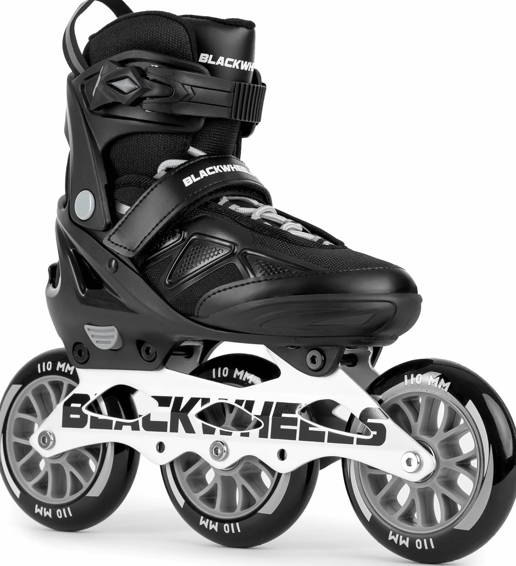 BLACKWHEELS Dynamic Pattini in linea tre ruote telaio alluminio cuscinetti ABEC-7 One-Step-Adjustment