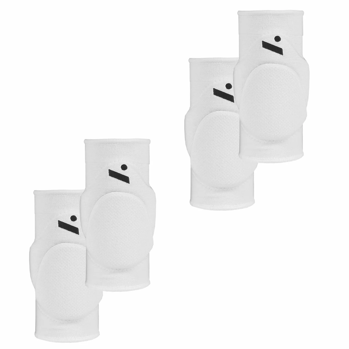 ninesquared Ginocchiera Sleek Knee Pad Unisex – Protettiva ma Compatta – 2 paia – (Bianco, XL)