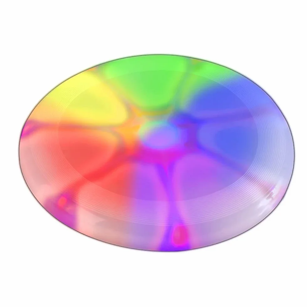 Glowhouse Lampeggiante a LED Frisbee Disco Volante Giocattolo da Lancio Divertimento all'aperto