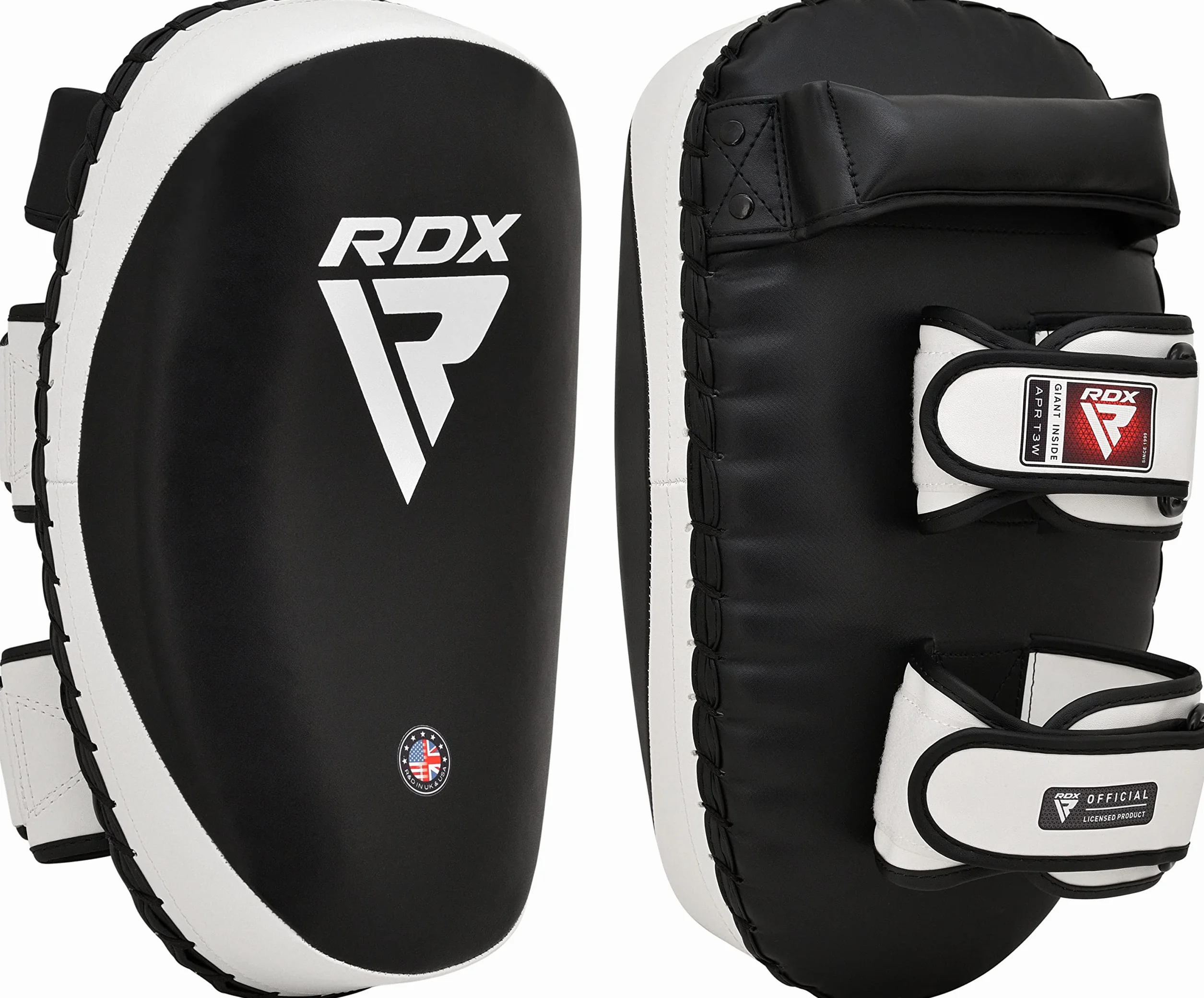 RDX Maya Hide Pelle Coppia Curvo Scudo Sciopero Kick Boxe Arti Marziali Colpitori Thai Pao MMA