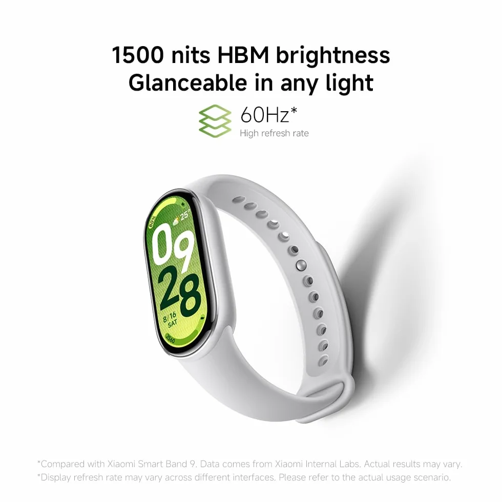 XIAOMI Smart Band 10 Bracciale Fitness, autonomia 21 gg, ricarica rapida, 150+ modalità sportive, monitoraggio sonno, HyperOS 2.0, resistenza 5 ATM, Nero