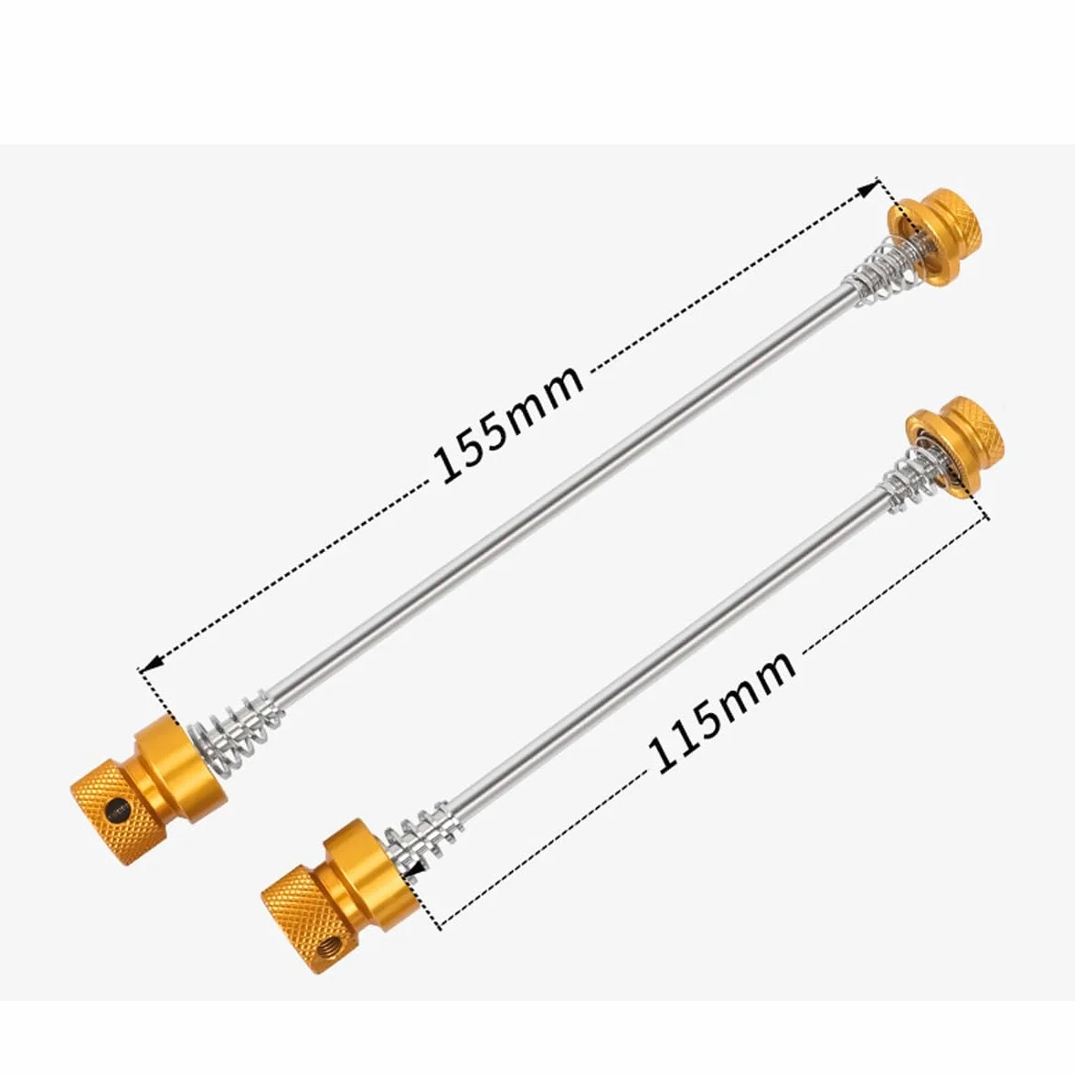 Sgancio rapido antifurto per biciclette MTB da corsa asse universale alluminio 155mm 115mm IPX5