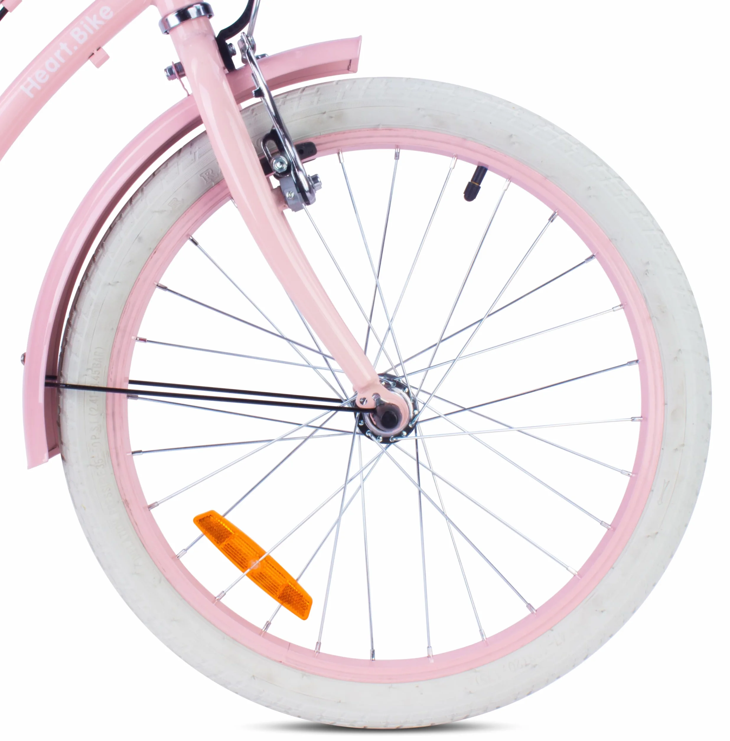Sun Baby Heart Bike Bicicletta Bambina 20/24 Pollici V-Brake Cestino Campanello Portapacchi Cavalletto