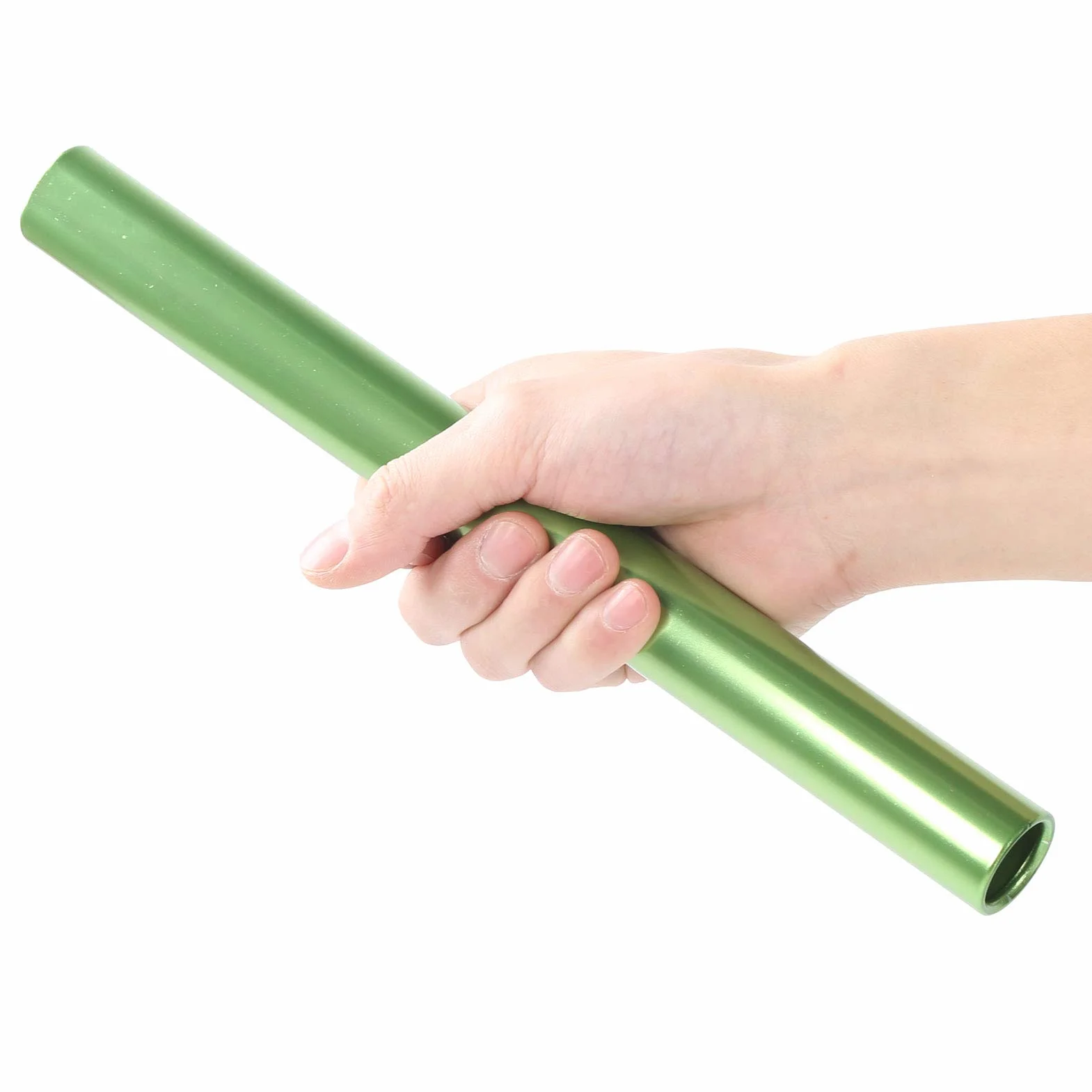 Bastoni per Staffetta Atletica Leggera in Alluminio, Corsa di Gara (Green)