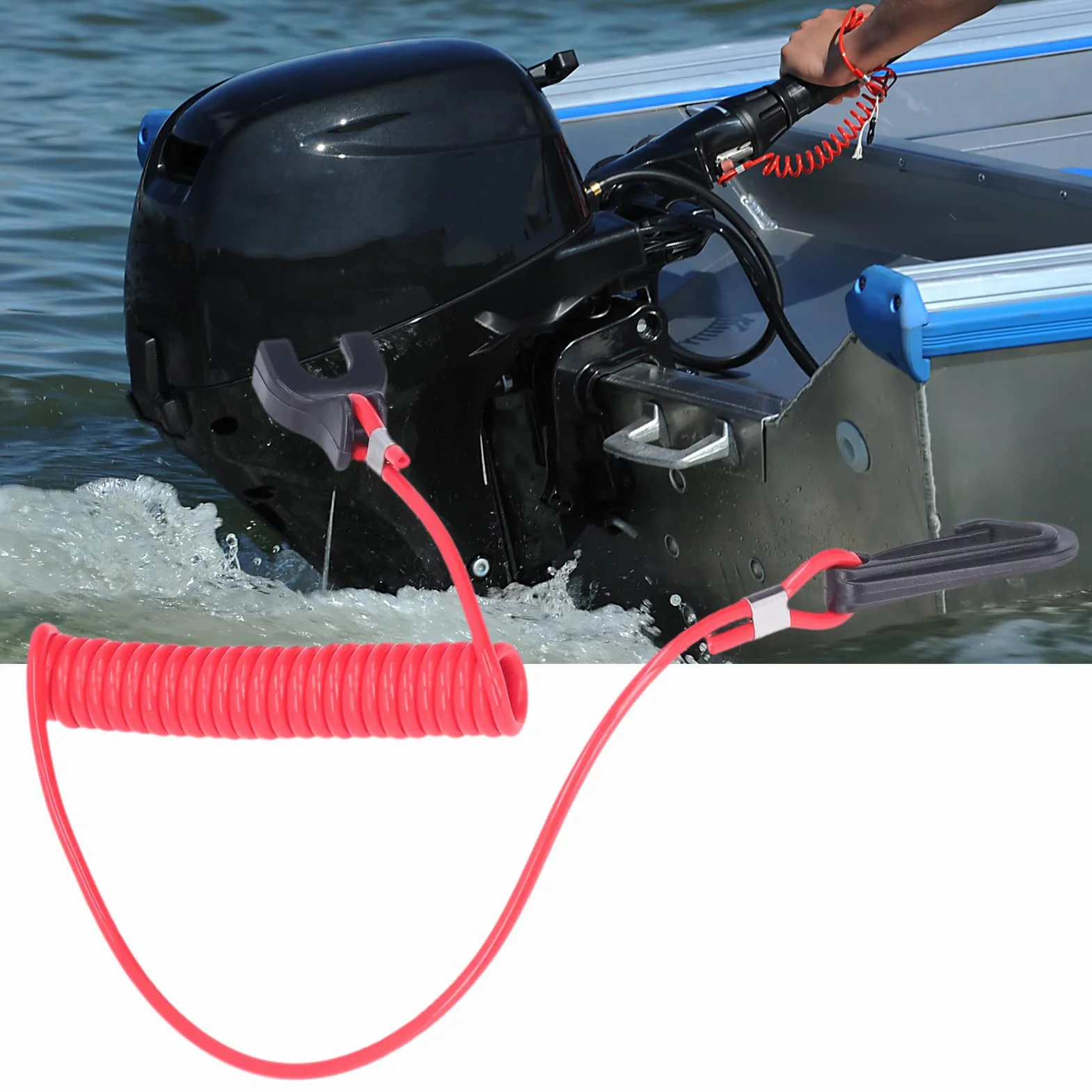 Cavo di Sicurezza per Interruttore di Arresto di Emergenza per Motori Fuoribordo Evinrude OMC