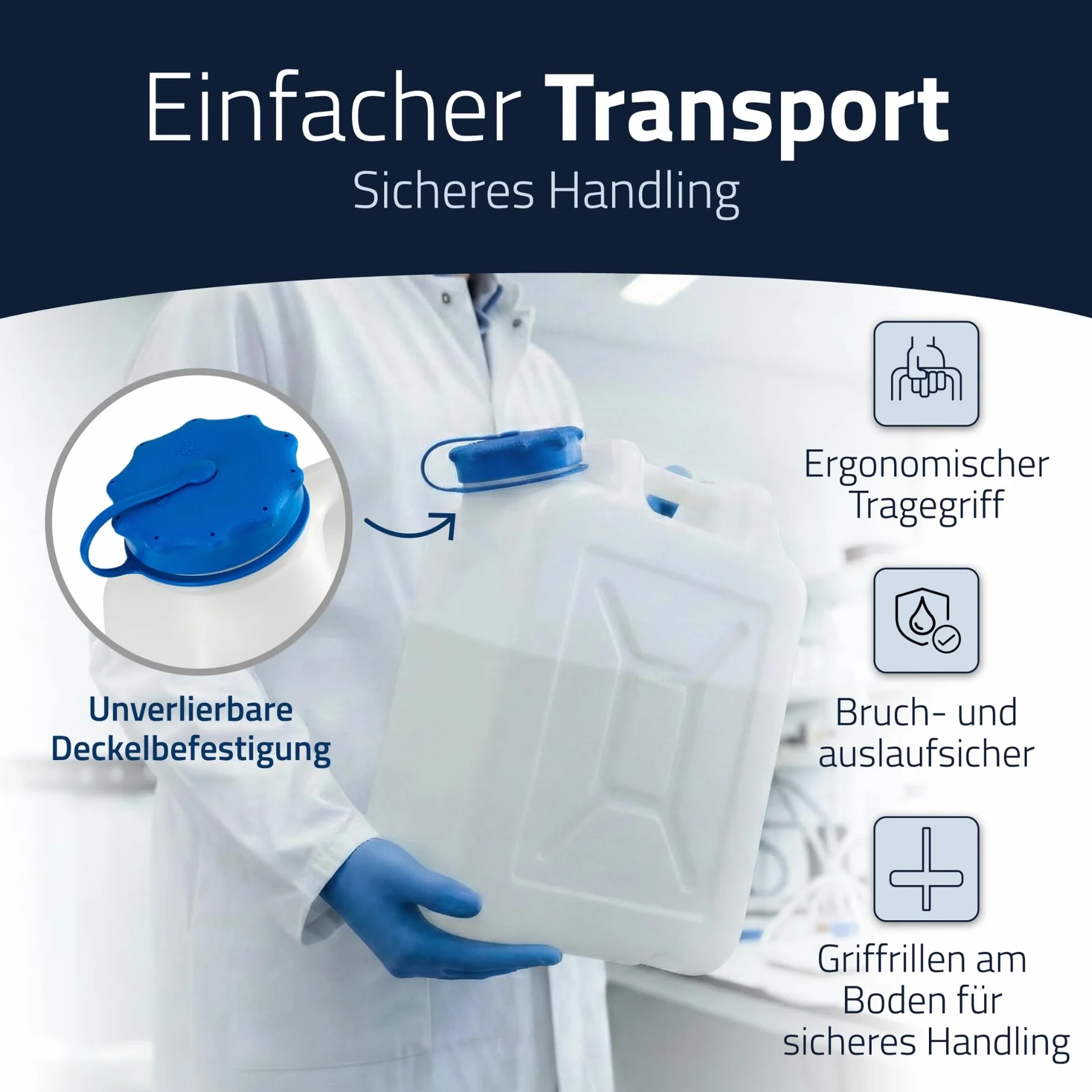 Kayser gmbh Spalancando lattine bocca 22l-d.88 mm b.370xh.475xt.180mm a.hdpe