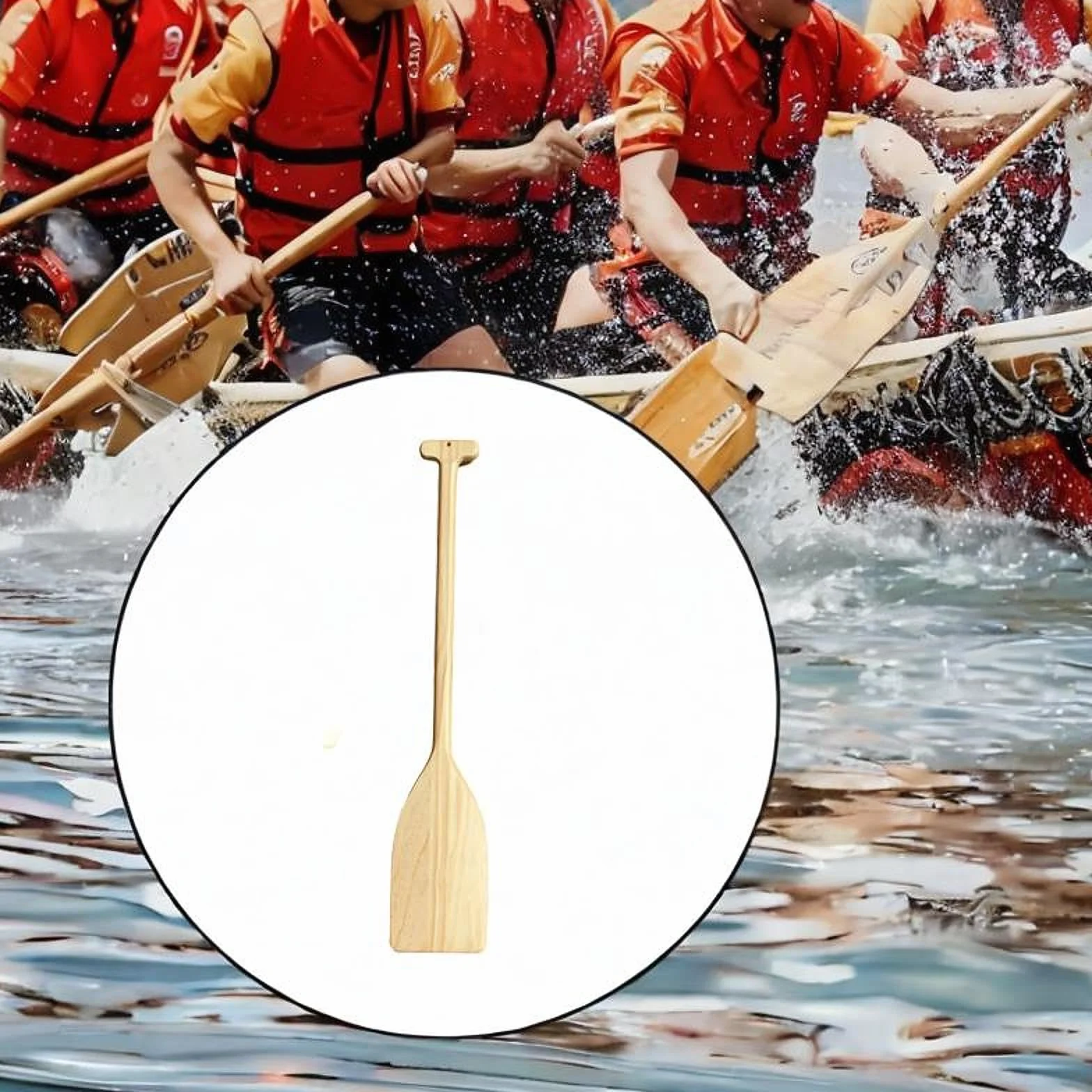 Remo per Barca in Legno, Decorazione Nautica, Realizzato a Mano, Robusto
