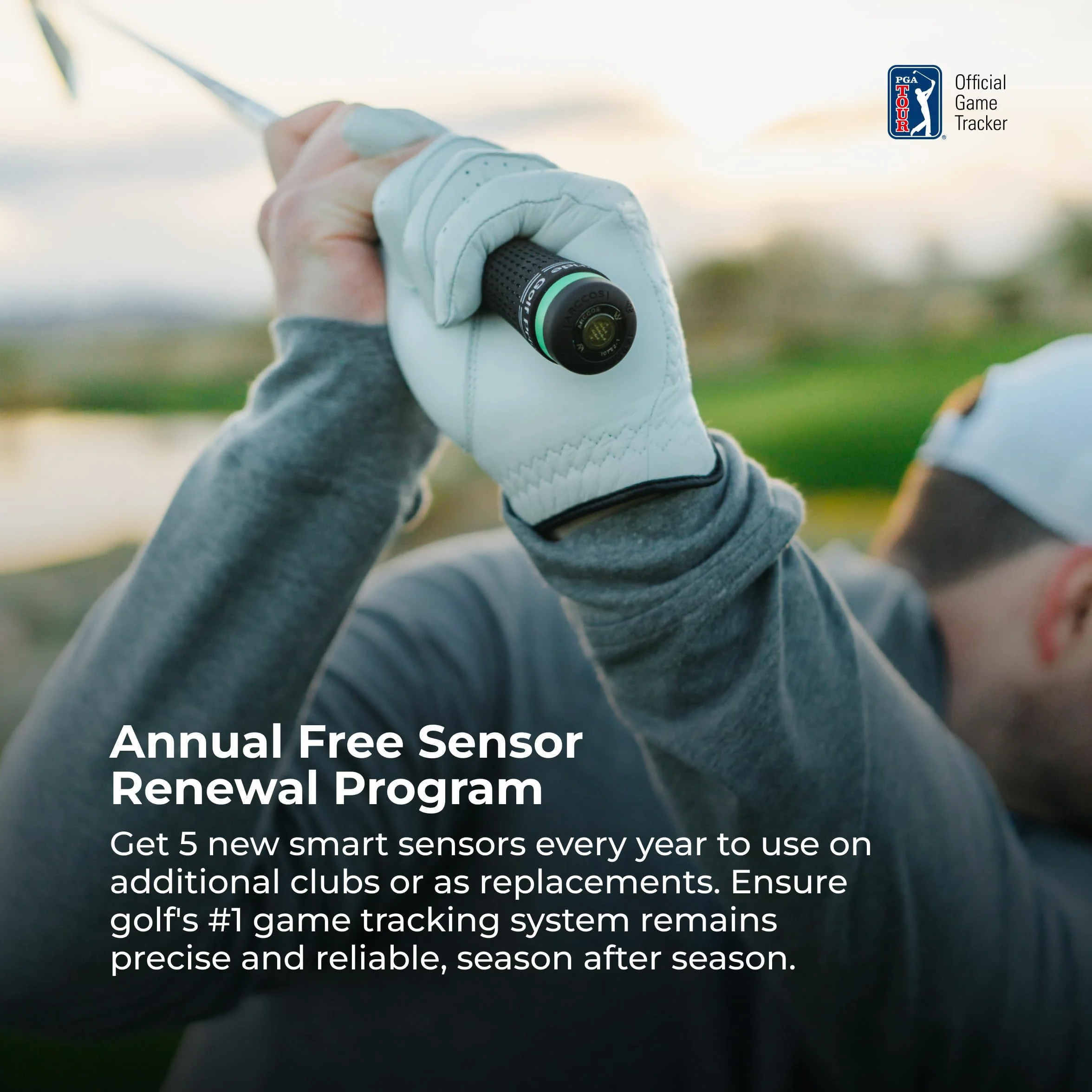 Arccos Sensori intelligenti Gen 4 Smoke: Sistema monitoraggio golf telemetro GPS AI Smart Club