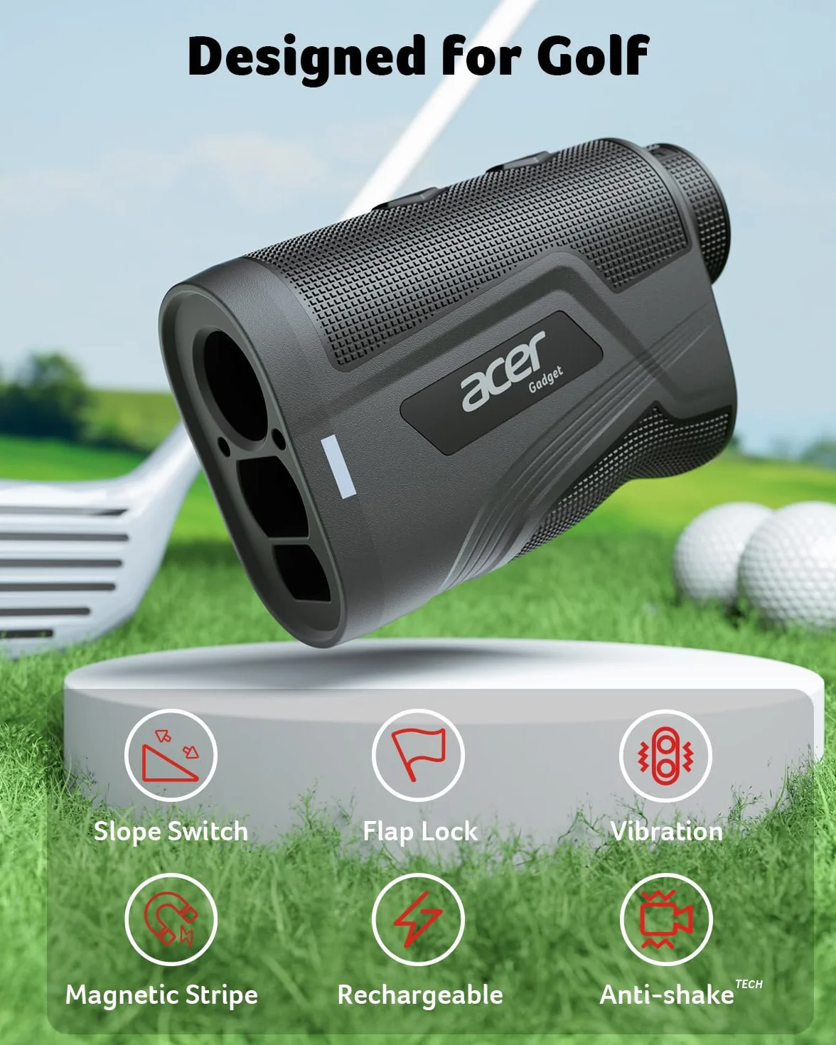 Acer Telemetro da golf con pendenza magnetica Hunter