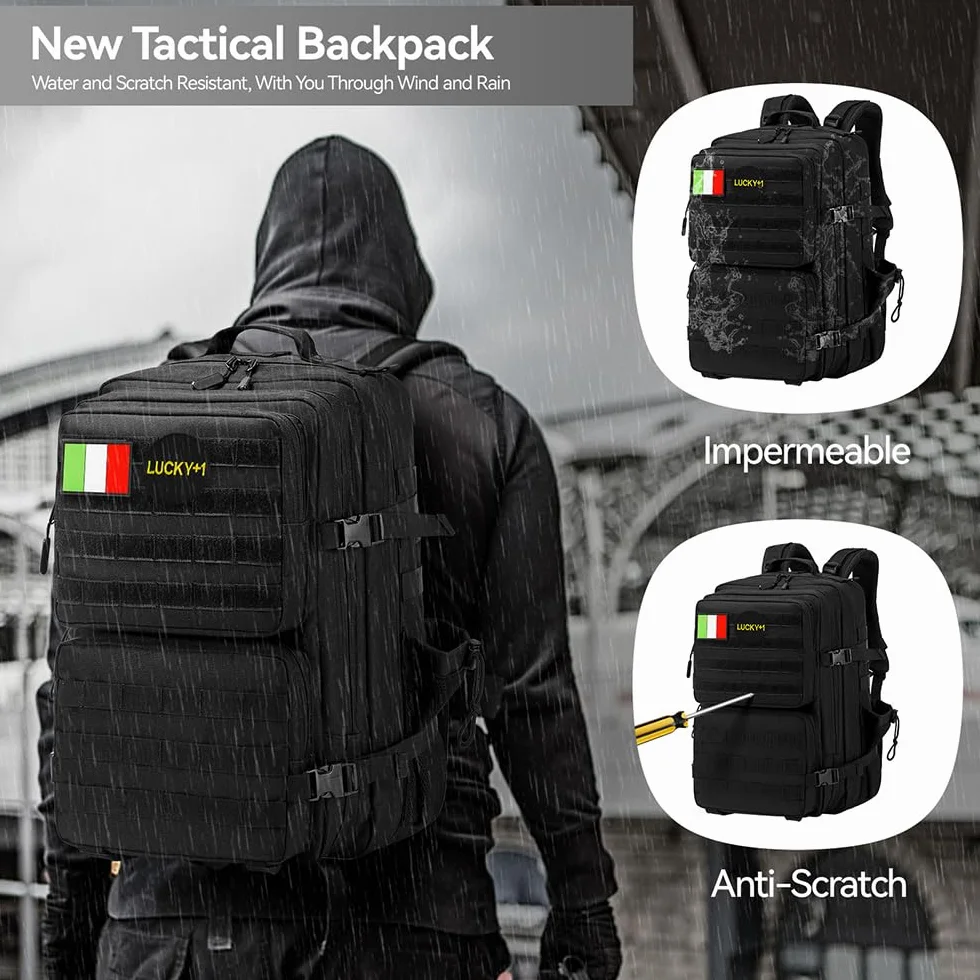Delgeo Zaino Tattico Militare 45L Impermeabile Pieghevole Alpinismo Escursionismo Campeggio