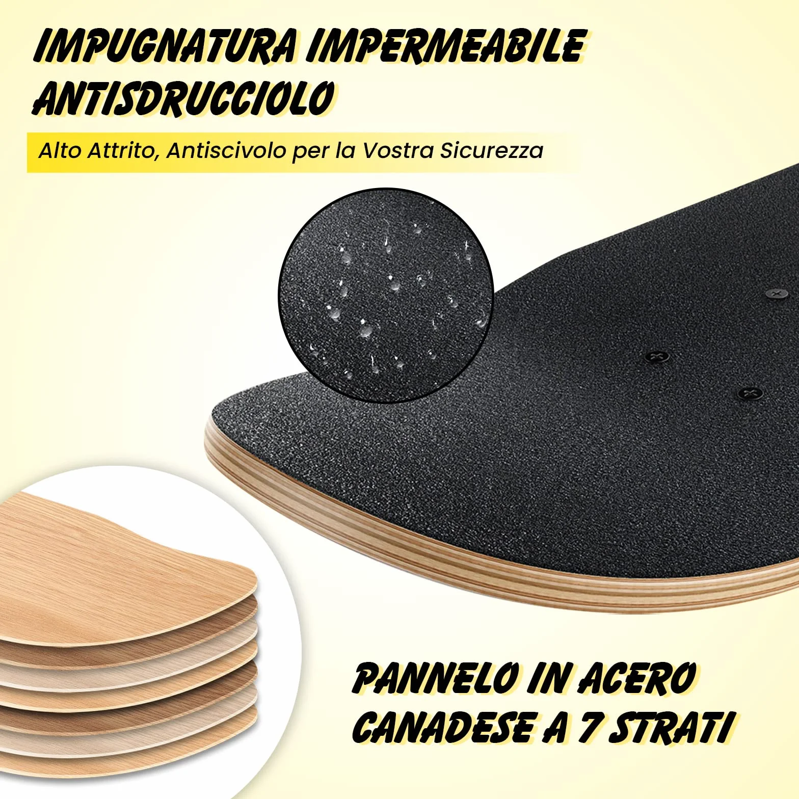COSTWAY Skateboard Mini Cruiser Completa Longboard in Legno di Acero, Colori a Scelta, 79 x 20 cm