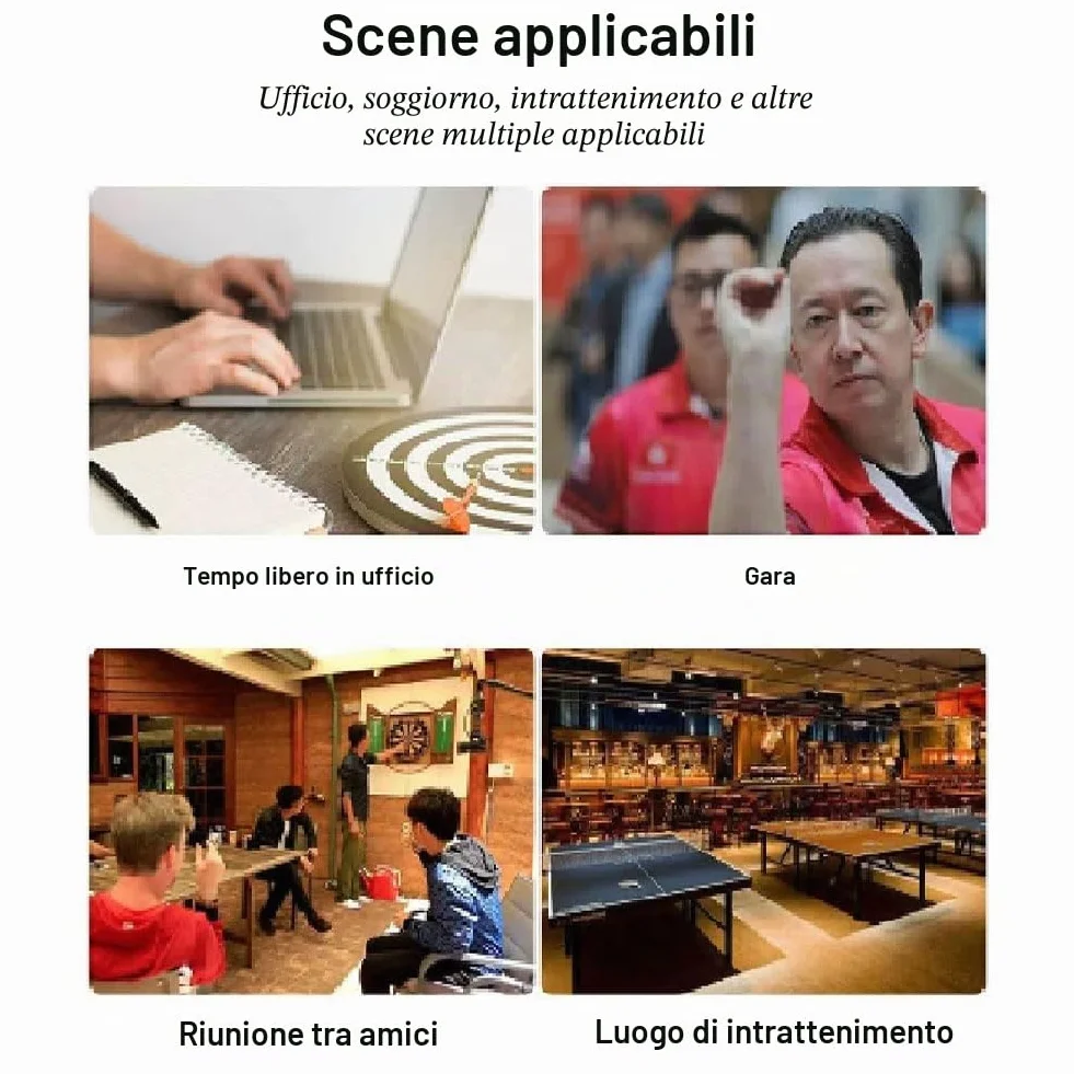 Bersaglio Freccette Classico Bersaglio con 4 Freccette Professionali